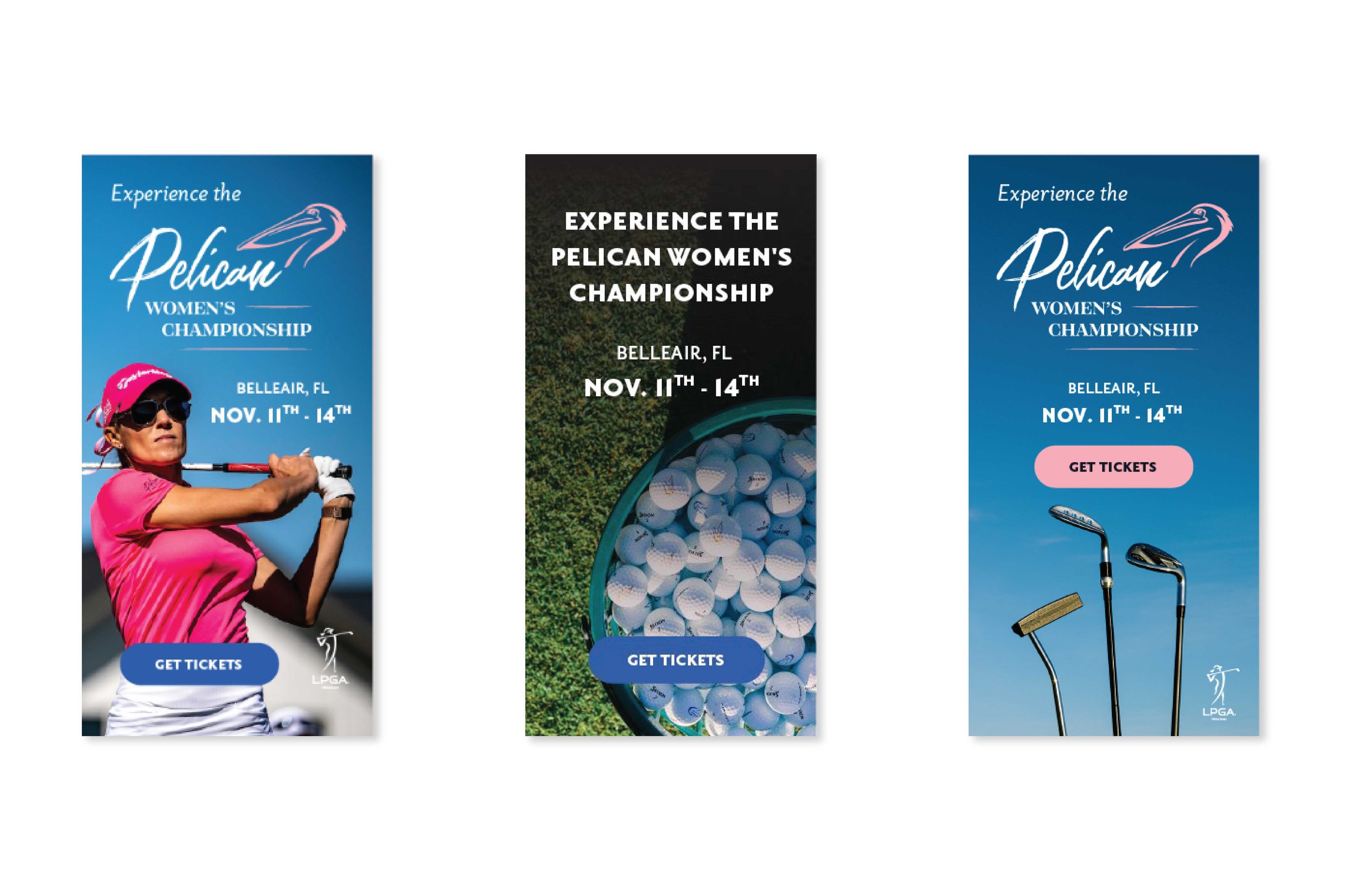  Pelican Women's Championship online banner event advertisements. 