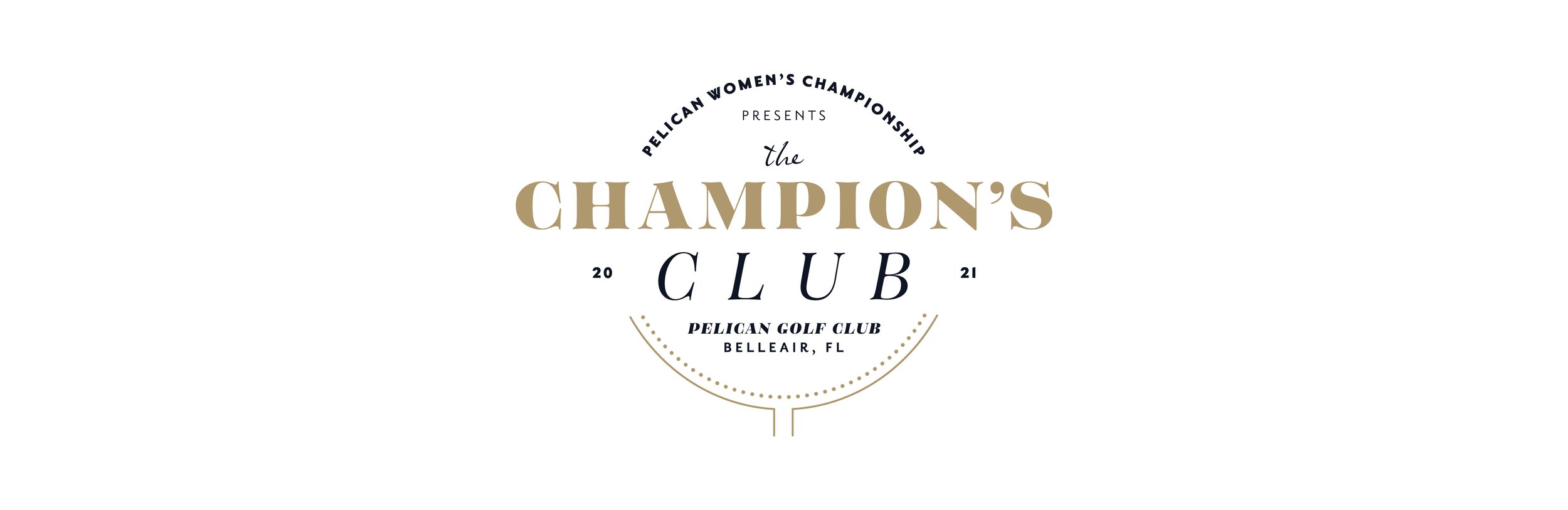  The Champions Club at Pelican Golf Club Pelican Women's Championship logo. 