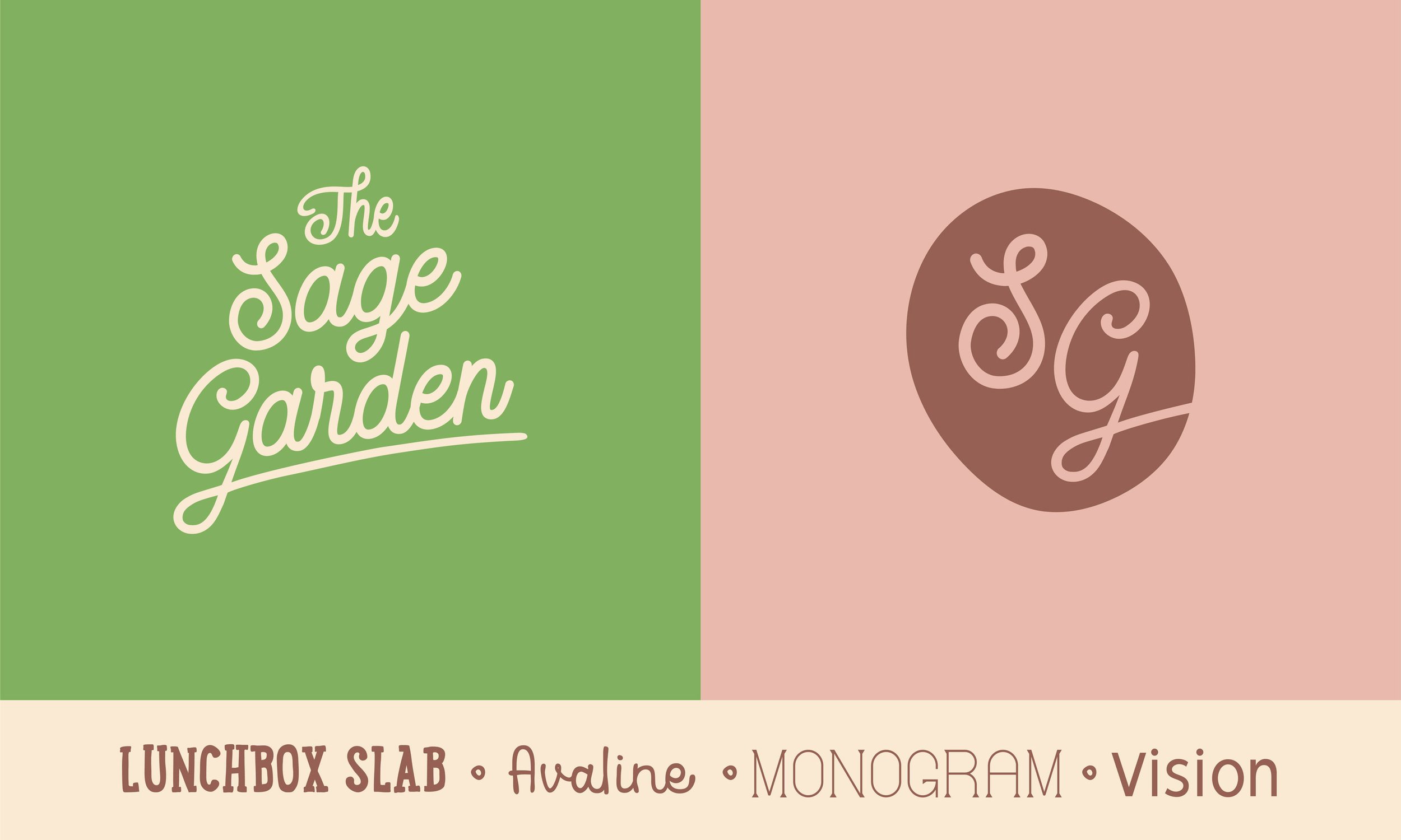  The Sage Garden logo and fonts. 