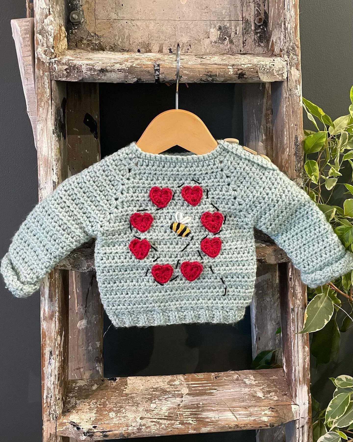 &lsquo;O&rsquo; is for &hellip; Owen, Olivia, Olive, Oscar &hellip;. This &lsquo;O&rsquo; is made from little red hearts but anything is possible I guess. I love it when people message me with ideas for their own children&rsquo;s clothing. You can se