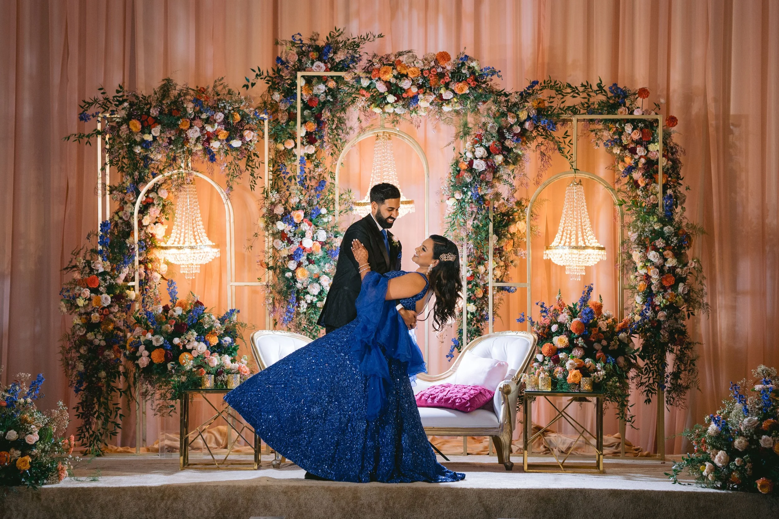 Manisha & Akash's reception at Hayes Mansion