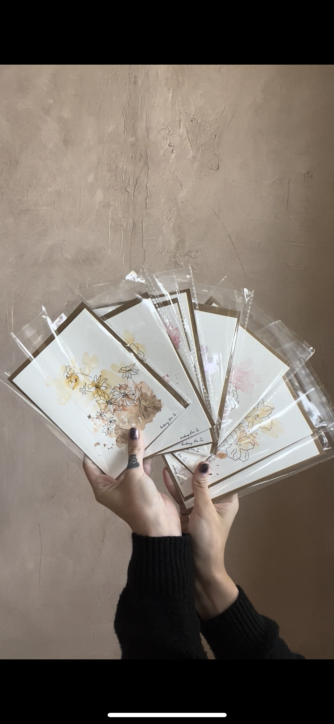 Hand-Painted Greeting Card