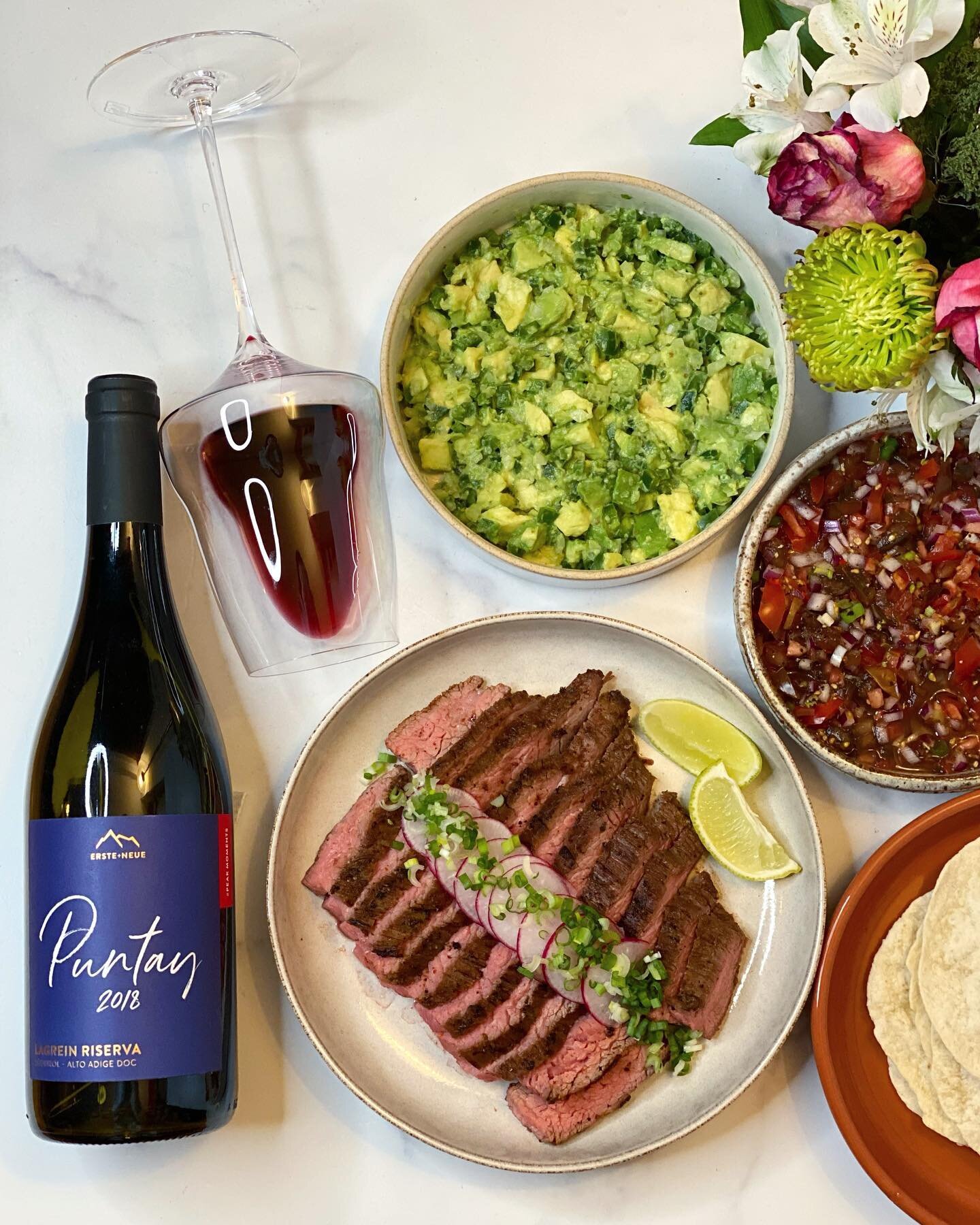 Cinco de Mayo Celebration with Steak Tacos and Erste + Neue Puntay Lagrein Riserva 🇲🇽🌮🍷
&nbsp;
&nbsp;
Yesterday was Cinco de Mayo. We made Steak Tacos with Guacamole and Salsa last night to in appreciation of Mexican culture and heritage. 
&nbsp;