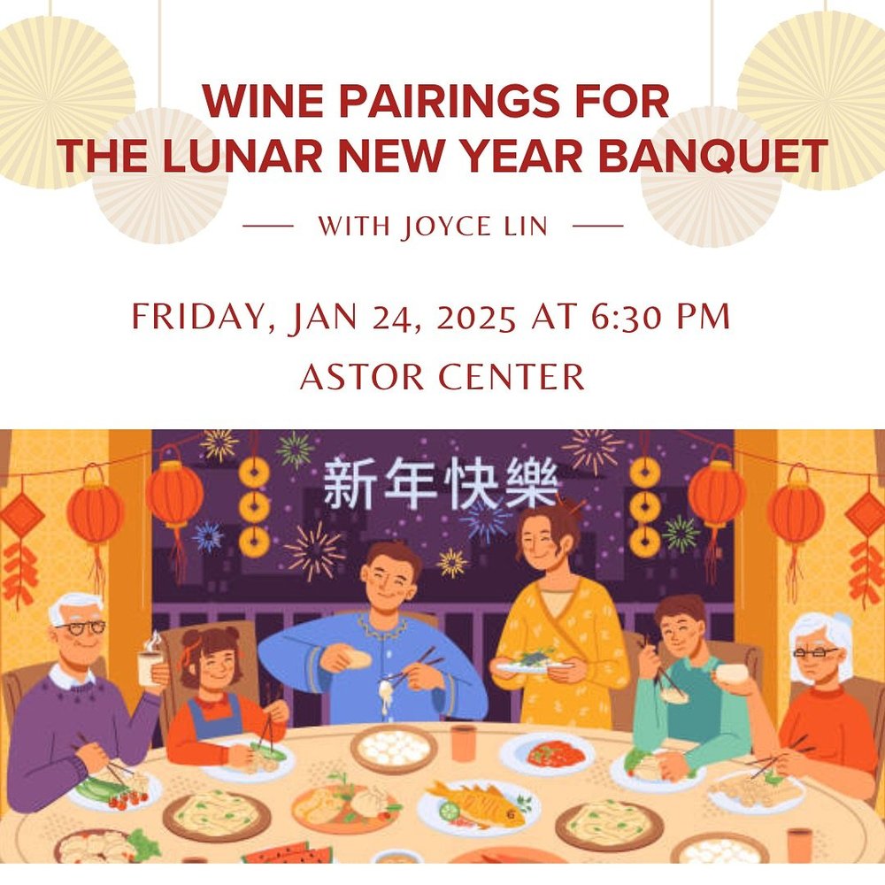 Greetings from Norway 🇳🇴, my dear Insta fam and friends! I hope you all had a wonderful Thanksgiving. 

So thrilled to announce that I will have another good and wine pairing class at @astorcenter in January, 2025! 🙌
 
🥂 Wine Pairing for the Luna