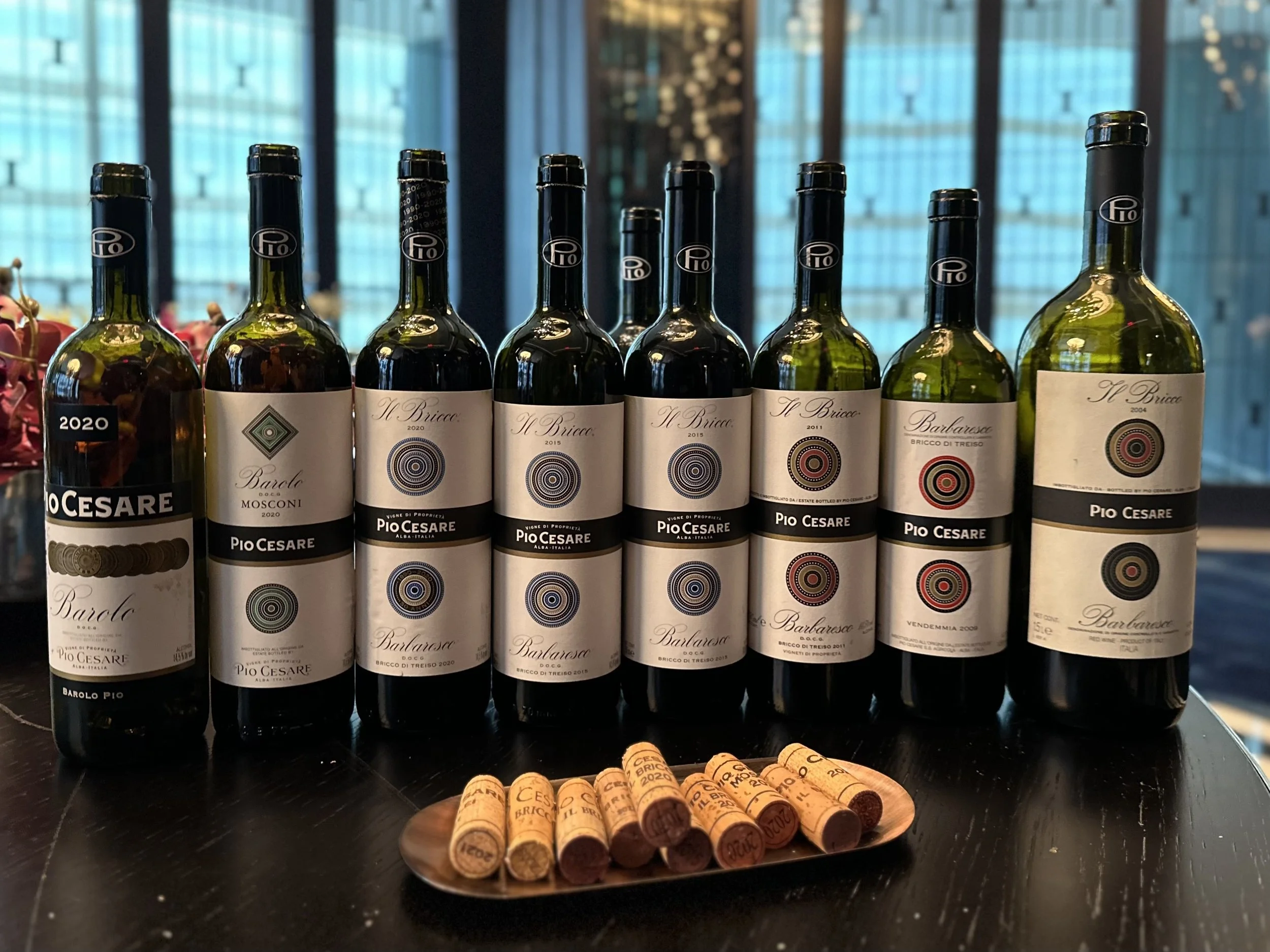 Joyce Lin, DipWSET attends Pio Cesare press lunch at Hutong in NYC, where Federica Boffa Pio shows current release of Barolo Mosconi and Barbaresco Il Bricco