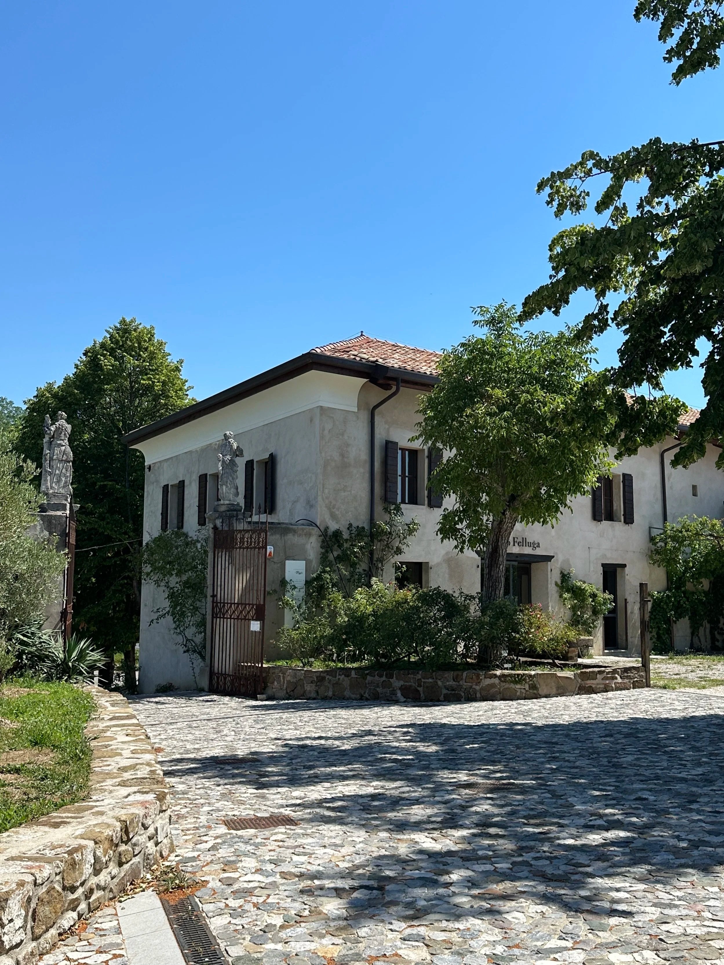 Livio Felluga Rossazzo Abbey tasting room and store front