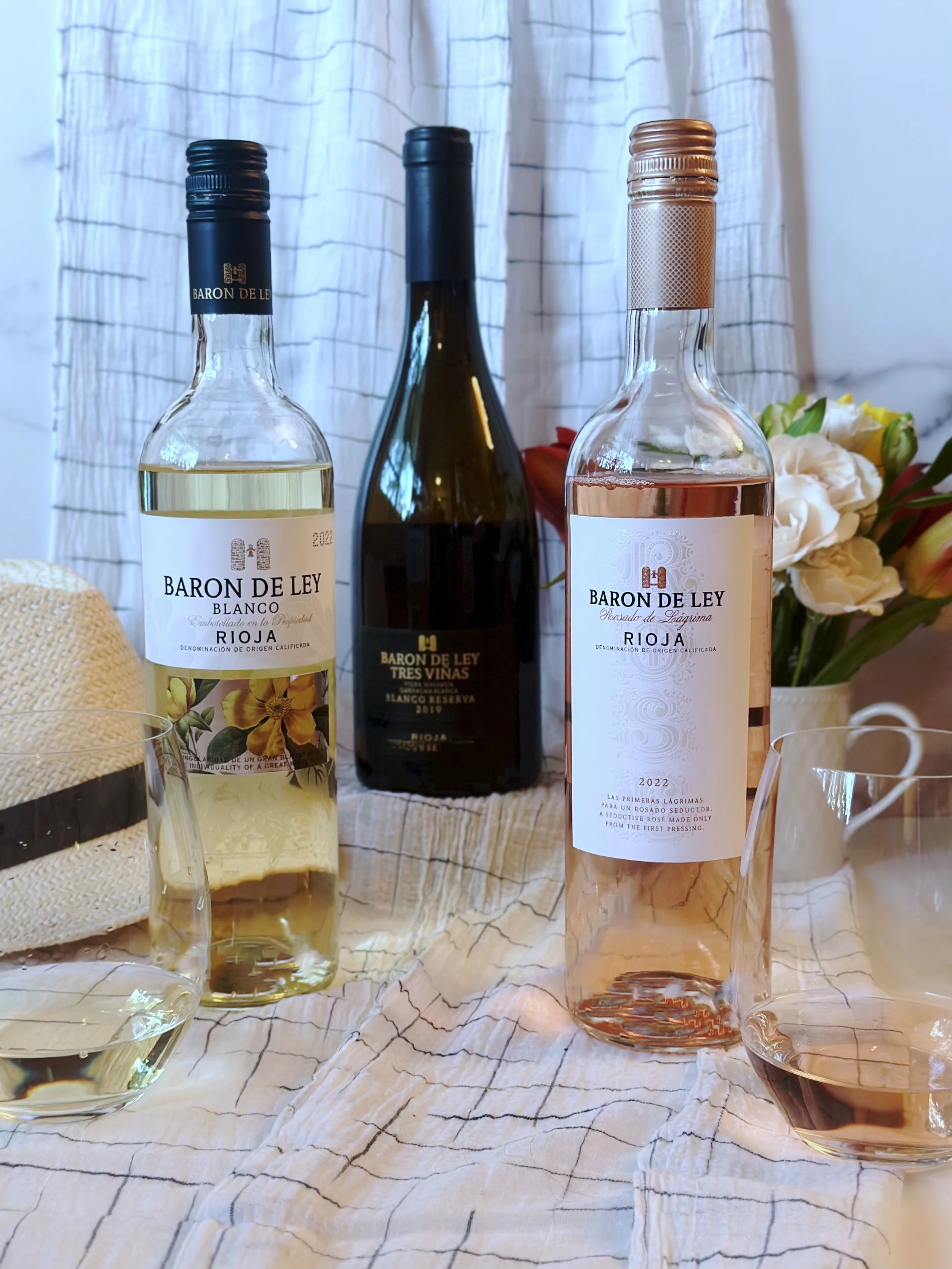 BARON DE LEY RIOJA TRIO - Baron de ley Rioja Blanco,  Baron de ley Rioja Tres Vinas Blanco Reserva, Baron de Ley Rioja Rosado
