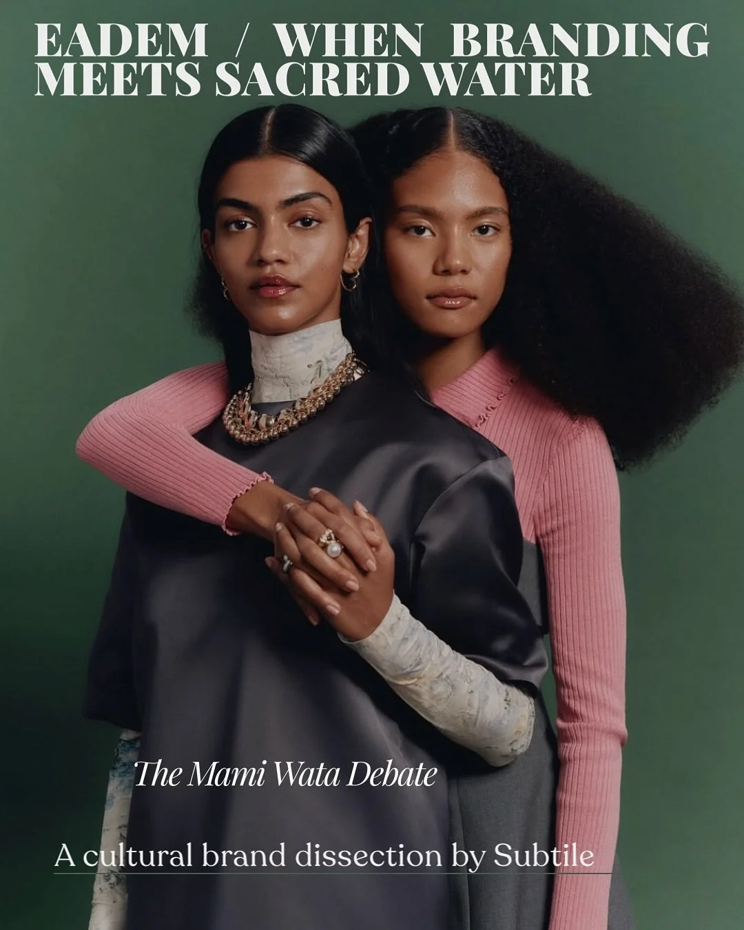 💧 When Branding Meets Sacred Water
A beauty brand named a face mist after Mami Wata.
 TikTok split into camps. Some warned of spirits. Others saw reclamation.

What this debate reveals goes deeper than skincare, it&rsquo;s about how the sacred trave