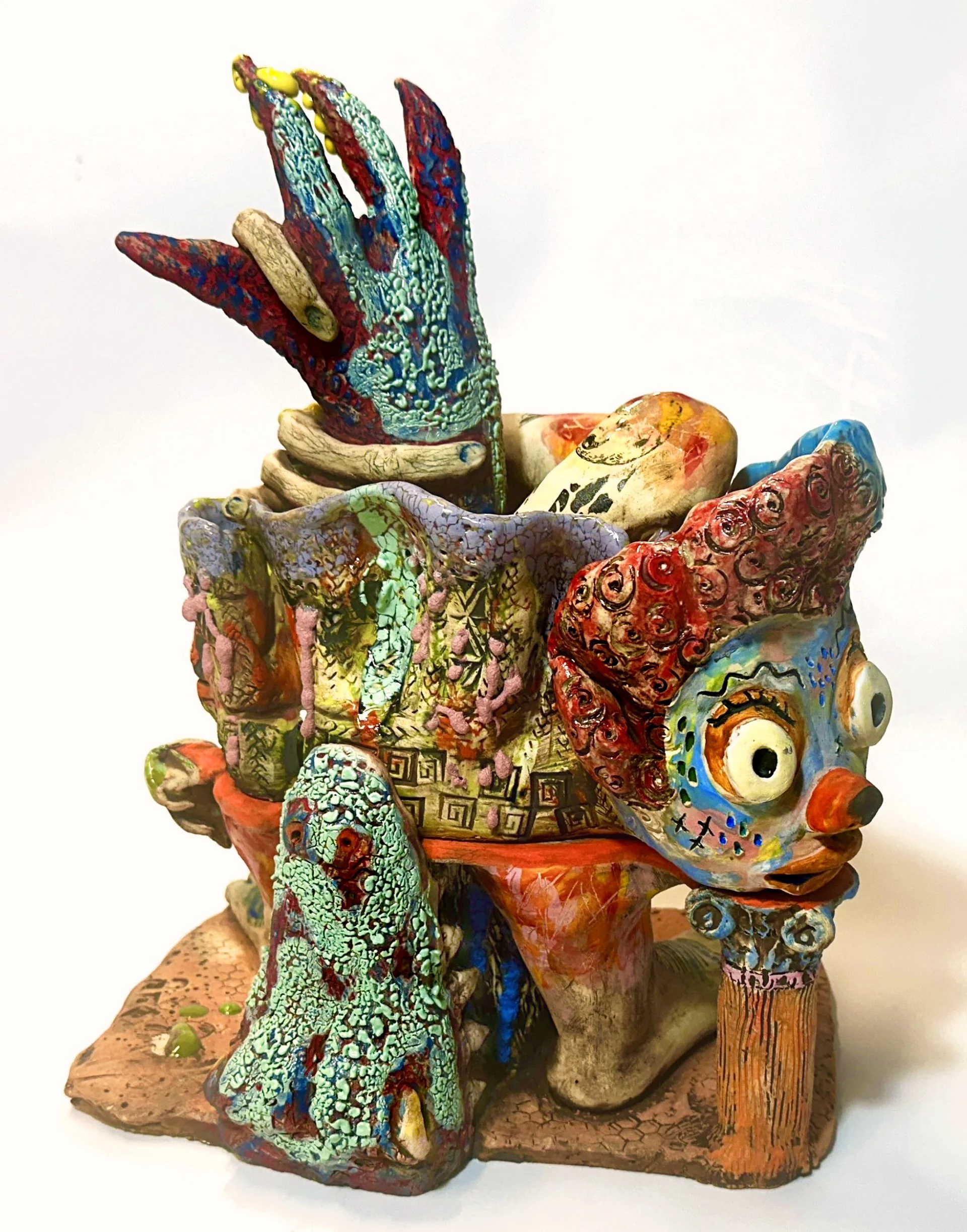 Wrastling with Art, back view