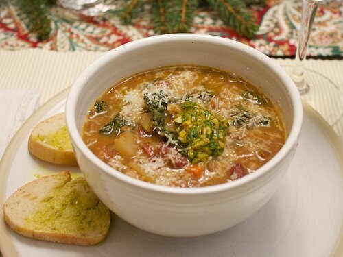 Aleppo Chili Flakes &amp; Super Tuscan - Bean and Vegetable Soup