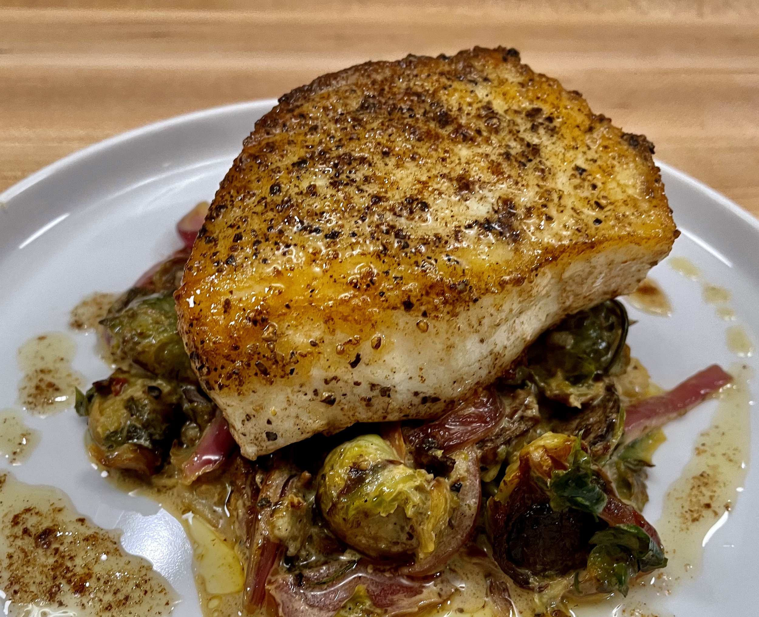 Pacific Smoke - Pan Roasted Halibut