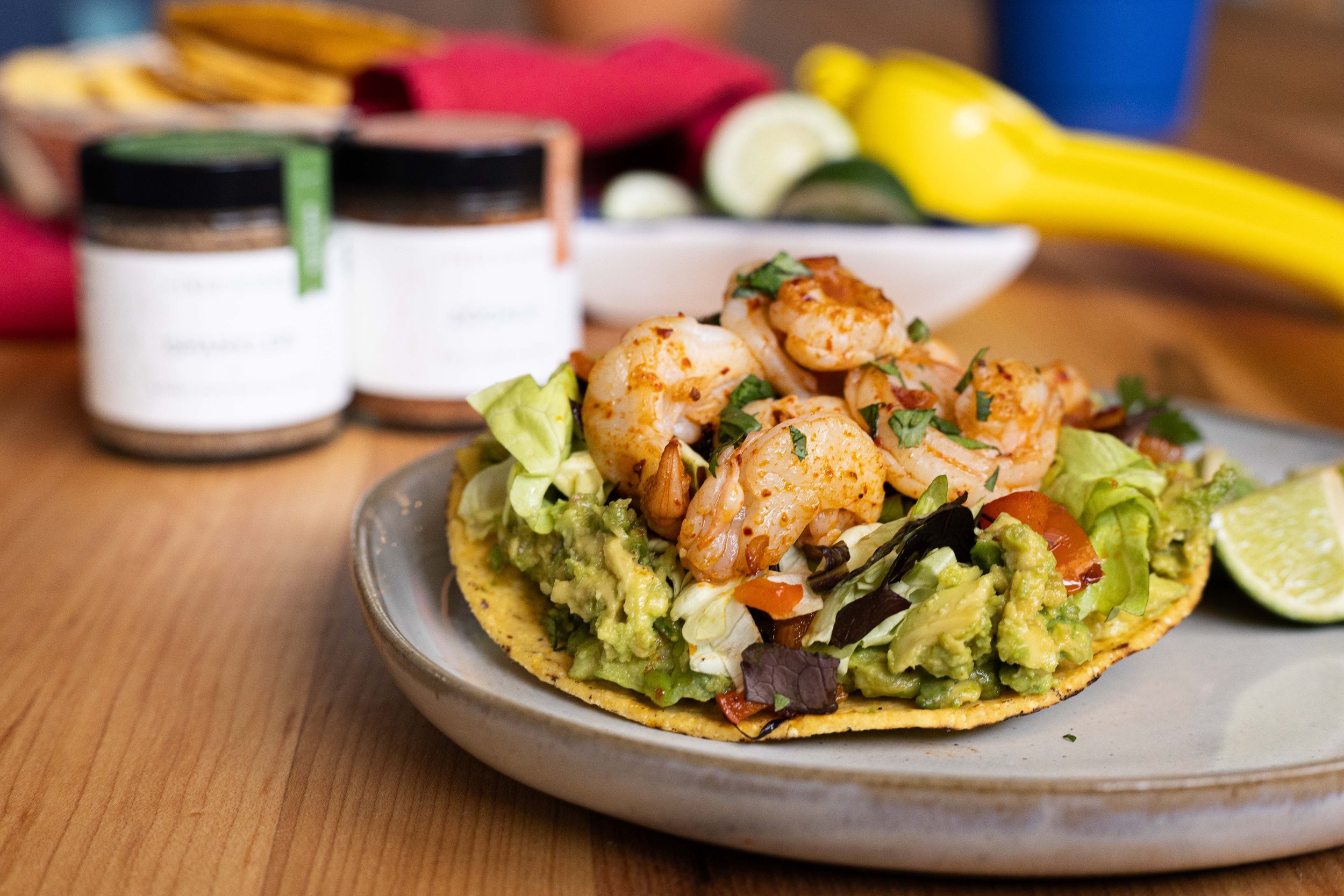 Zócalo - Shrimp &amp; Avocado Tostadas