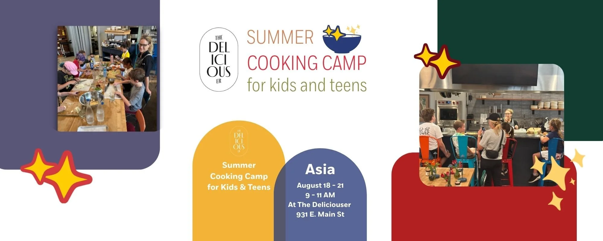 Summer Cooking Camp for Kids and Teens - Asia August 18-21