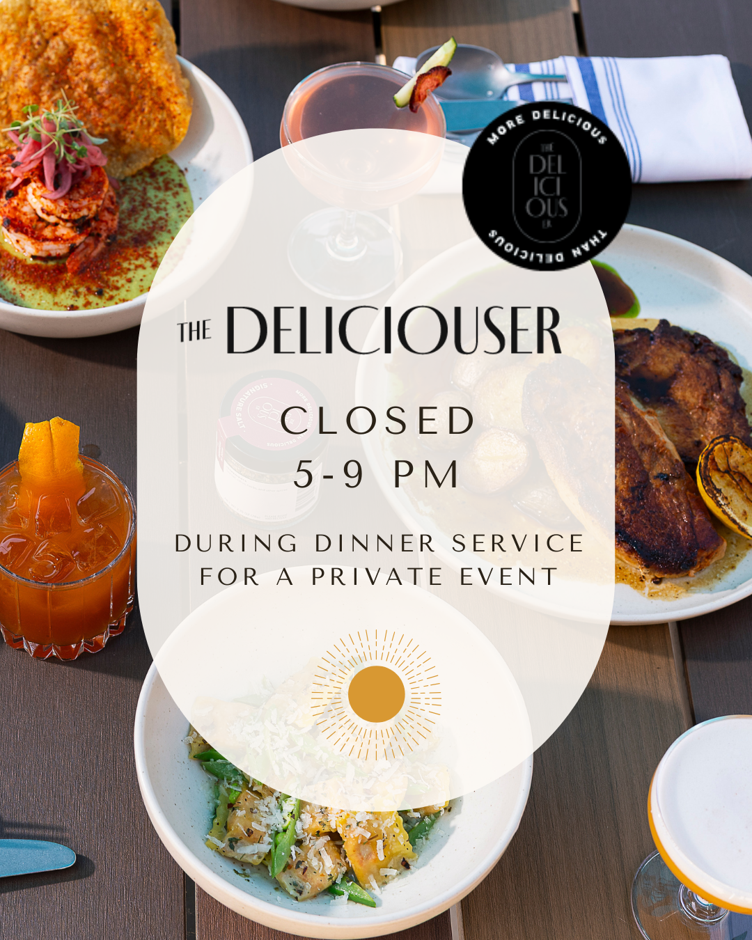 Open for Lunch, Closed for Dinner