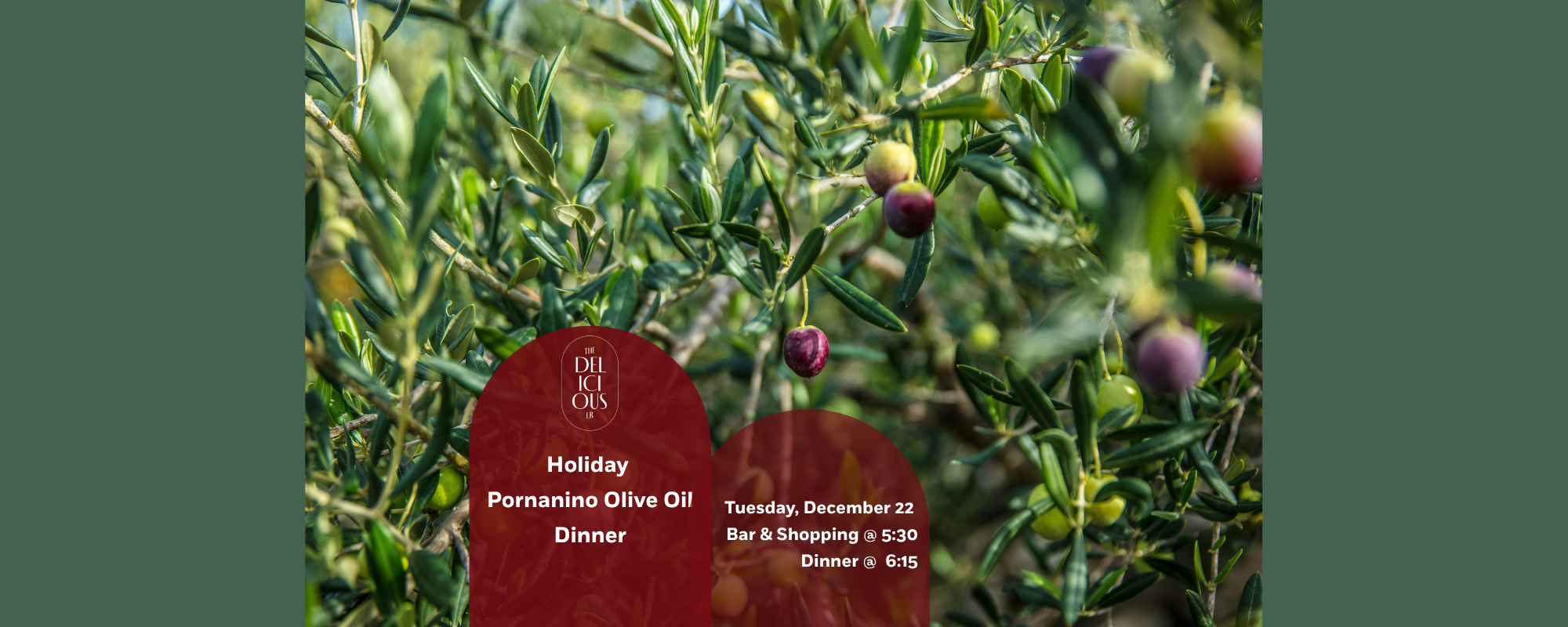 Holiday Dinner featuring Pornanino Olive Oil