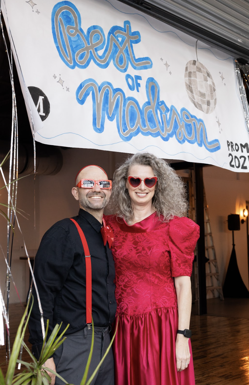 two staff members at the Best of Madison party