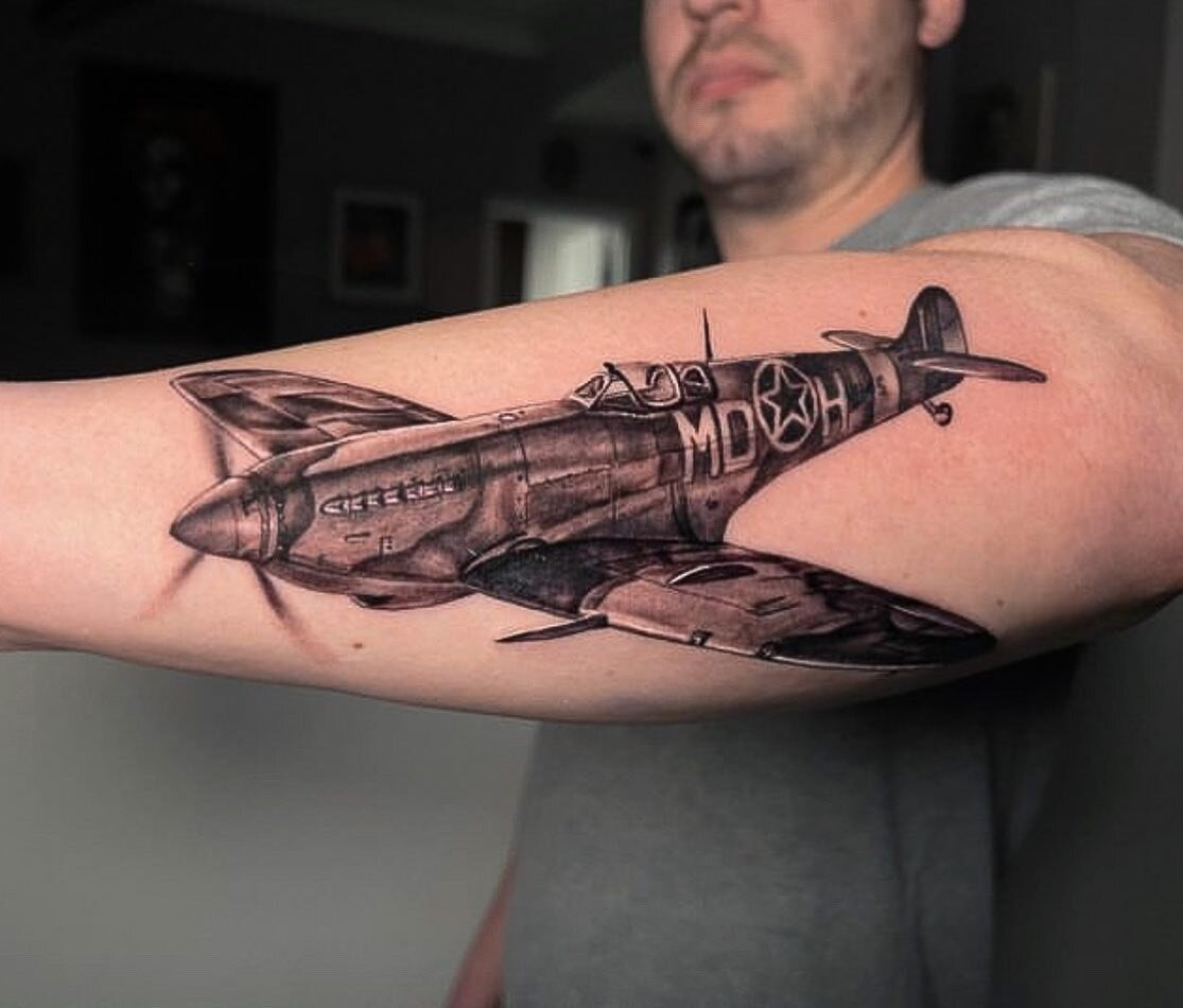 Spitfire by Kevin (@kevinavila_tattoos)