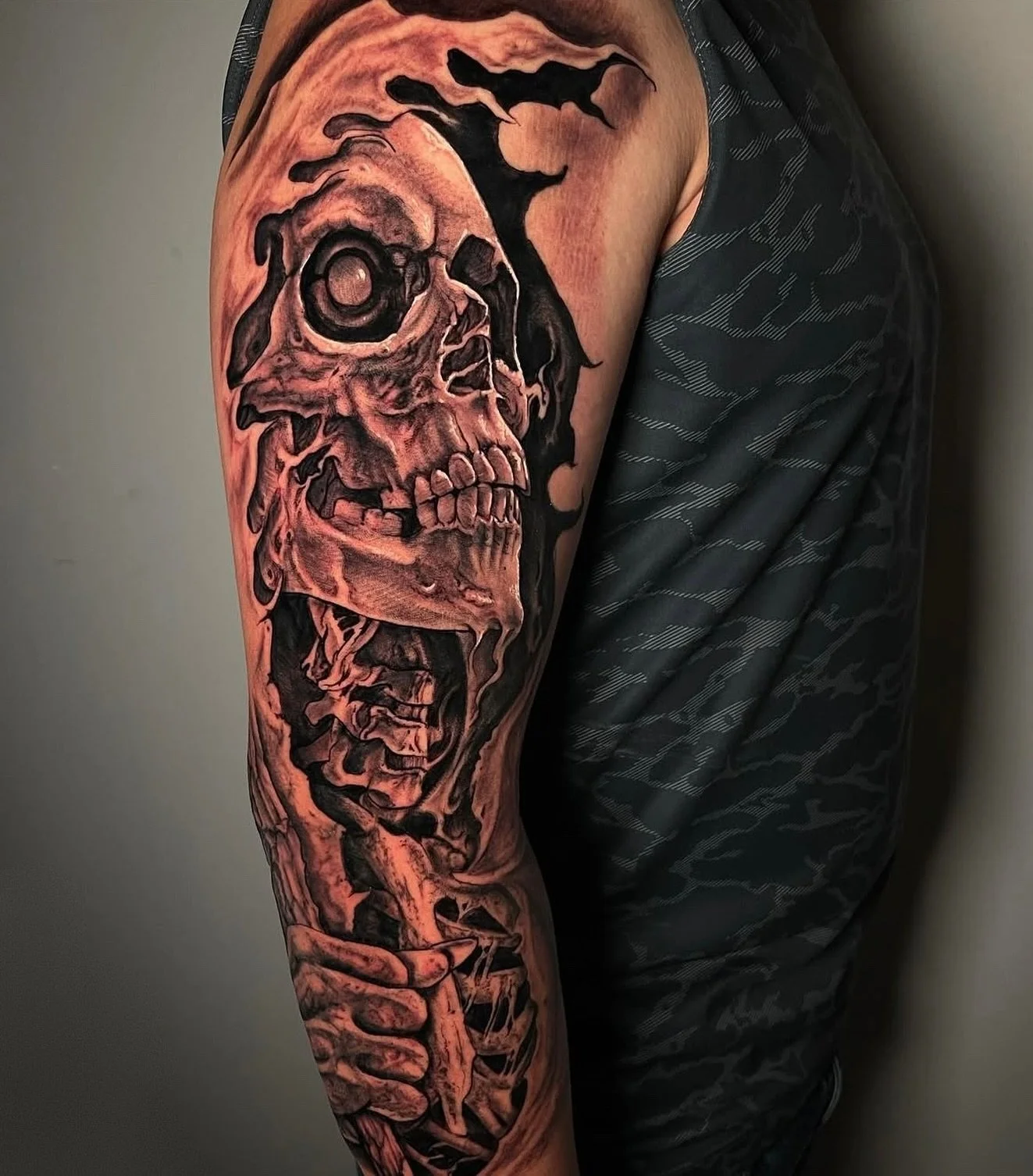 grim reaper by @kevinavila_tattoos