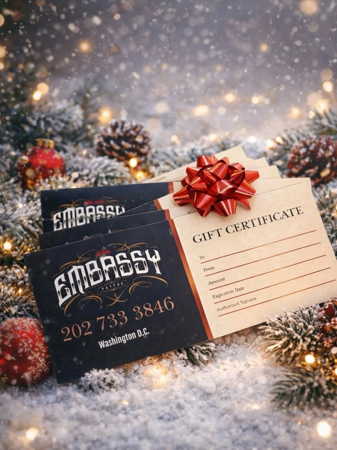 A GIFT THAT LAST FOREVER 🎁

Gift certificates are available for purchase. Come by or contact us directly for yours!