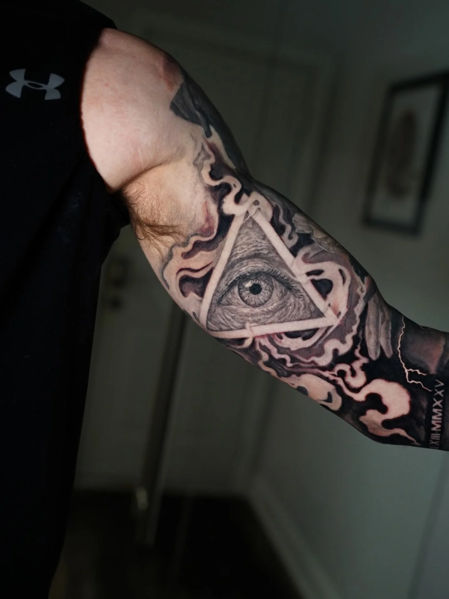 all-seeing eye 👁️ by @kevinavila_tattoos