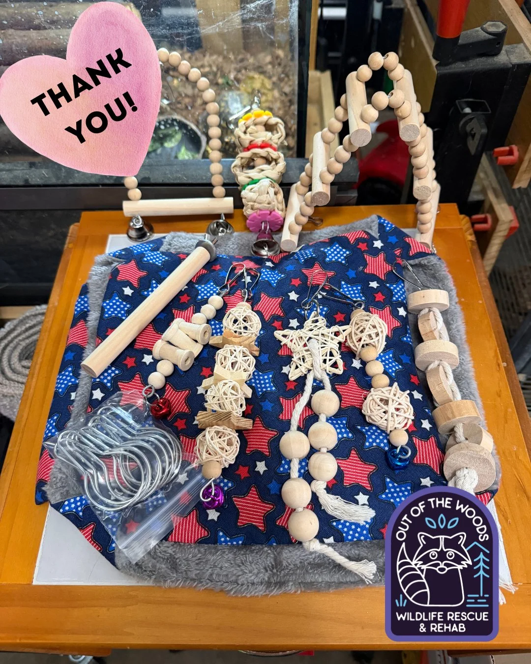 SPECIAL DELIVERY! 

⭐️ Thank you to Pam Ireland for the hammocks and enrichment!

⭐️ Thank you to B&aacute;lint M&eacute;sz&aacute;ros for the raccoon hammocks, plastic enclosures for the turtles, box of fly larvae, 2 boxes of puppy pads, and squirre