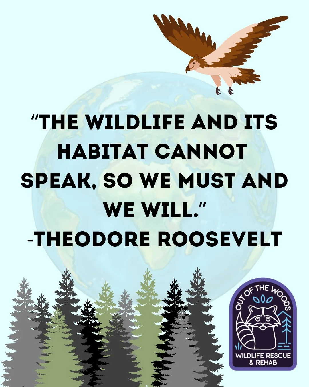 Words of wisdom. #wildlifeeducation #tennessee #westtennessee #outofthewoodswildlife #wildliferescue #respectthelocals