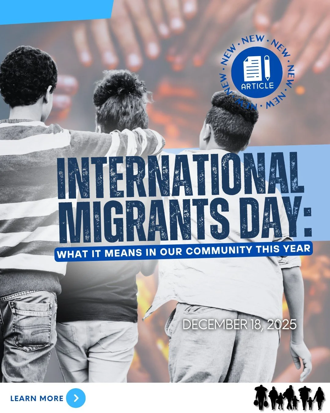 International Migrants Day is on December 18.

It&rsquo;s a reminder of how much goes into starting fresh&hellip;

Appointments, paperwork, job searches, and learning daily routines.

As the day approaches, we&rsquo;re honoring the steady progress pe