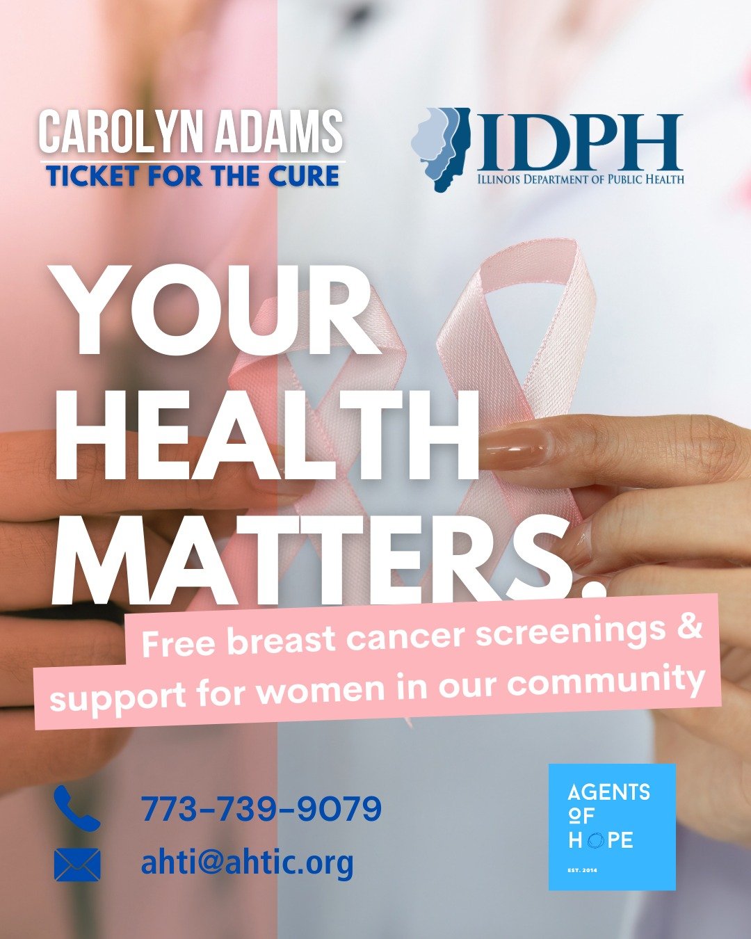 💖 Taking care of your health shouldn&rsquo;t be hard.

In partnership with the Illinois Department of Public Health Carolyn Adams Program, we help connect women in our community to free breast cancer screening and support. 

This program supports wo