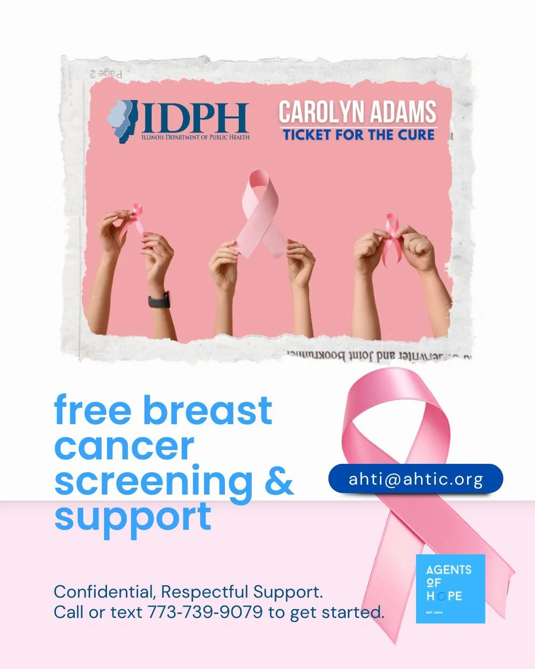 Every woman deserves access to breast cancer screening&hellip; 

no matter her situation. 💗

Free screenings and support are available through the IDPH Carolyn Adams Program.
They can help with cost, transportation, and language so you can focus on 