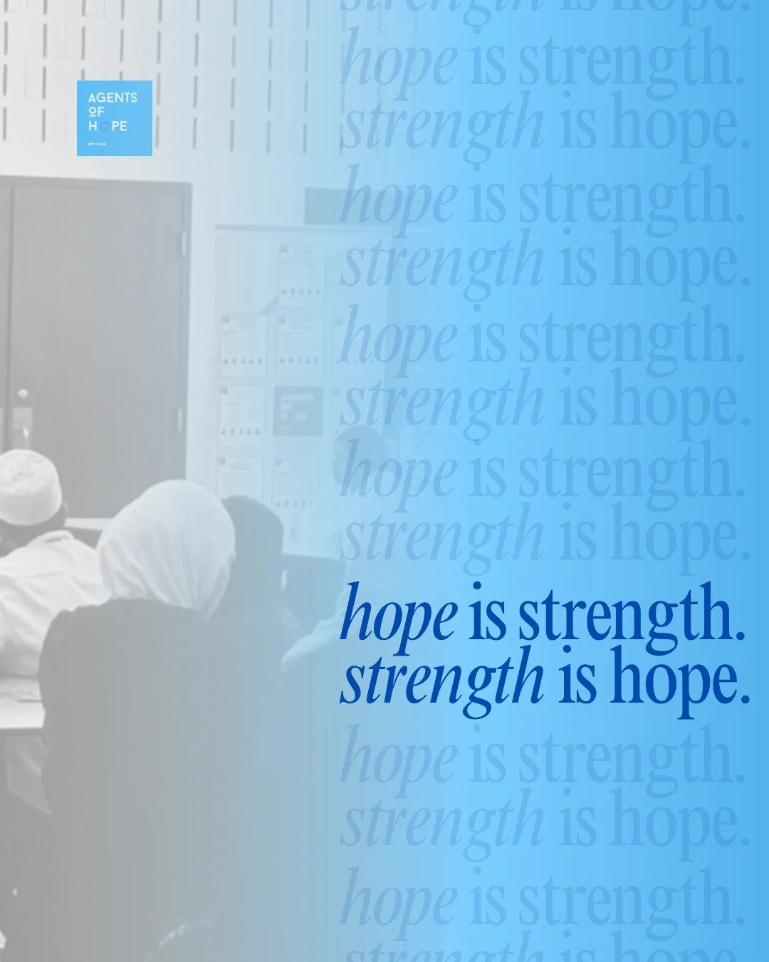 Some people carry hope across oceans. 

Others carry it through ordinary days. 

Either way,  hope takes strength. 
And strength starts with hope. 

Whether you're rebuilding a life from nothing,

or rebuilding yourself from a hard week,

this quote 