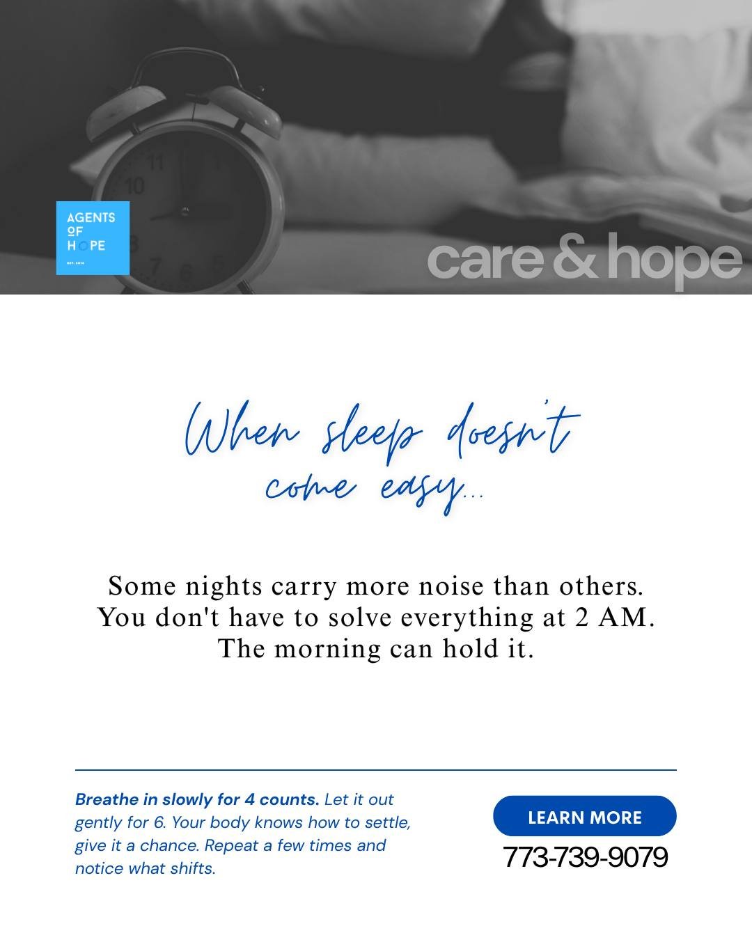Not every night brings good sleep.

When sleep doesn&rsquo;t come easily, don&rsquo;t turn it into something to fix.

Even resting quietly still helps your body slow down.

Some nights are just about getting through them a little more gently.
If you 