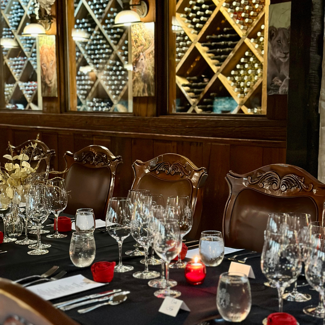 Private dining set up