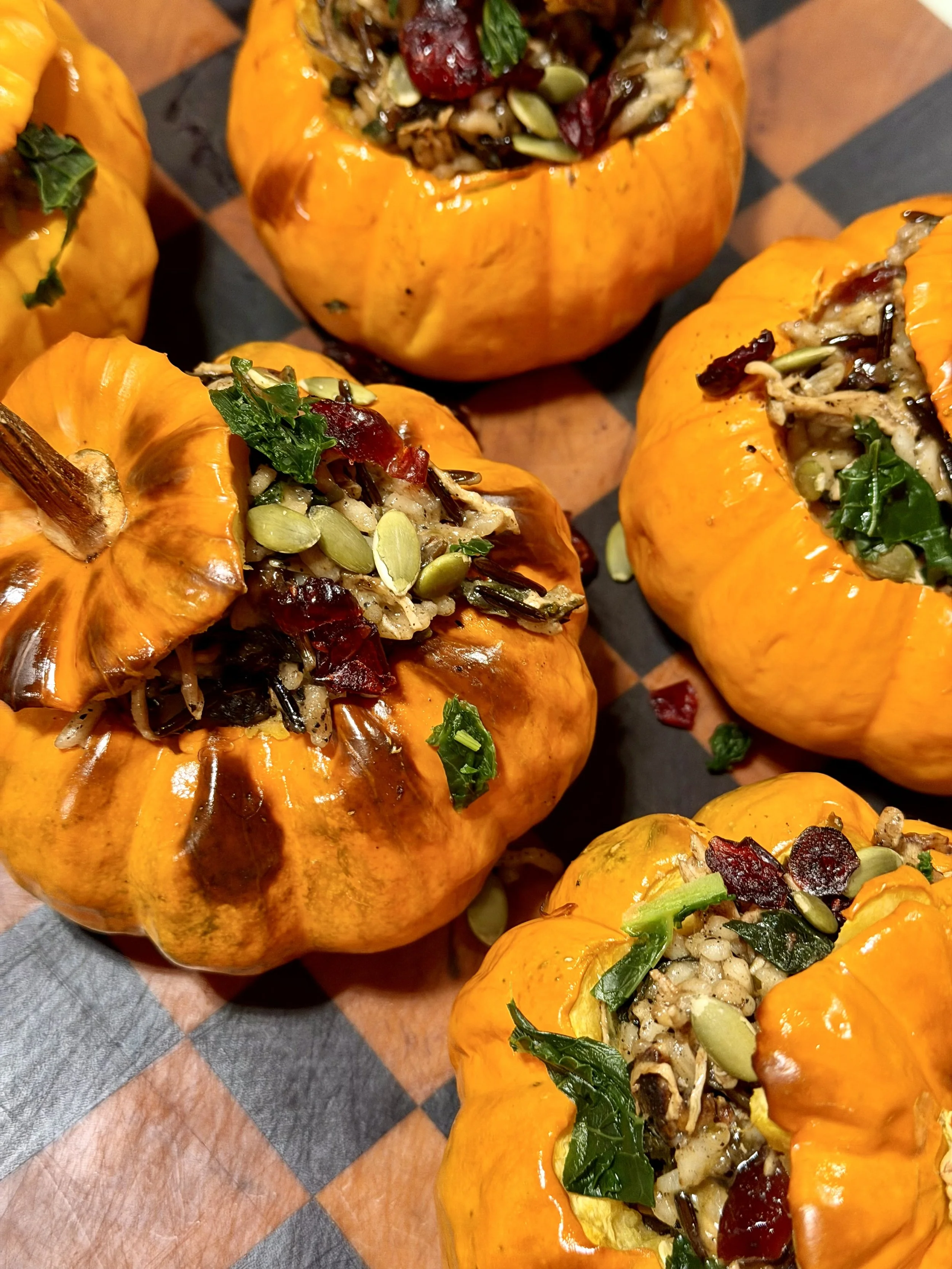 stuffed harvest pumpkin