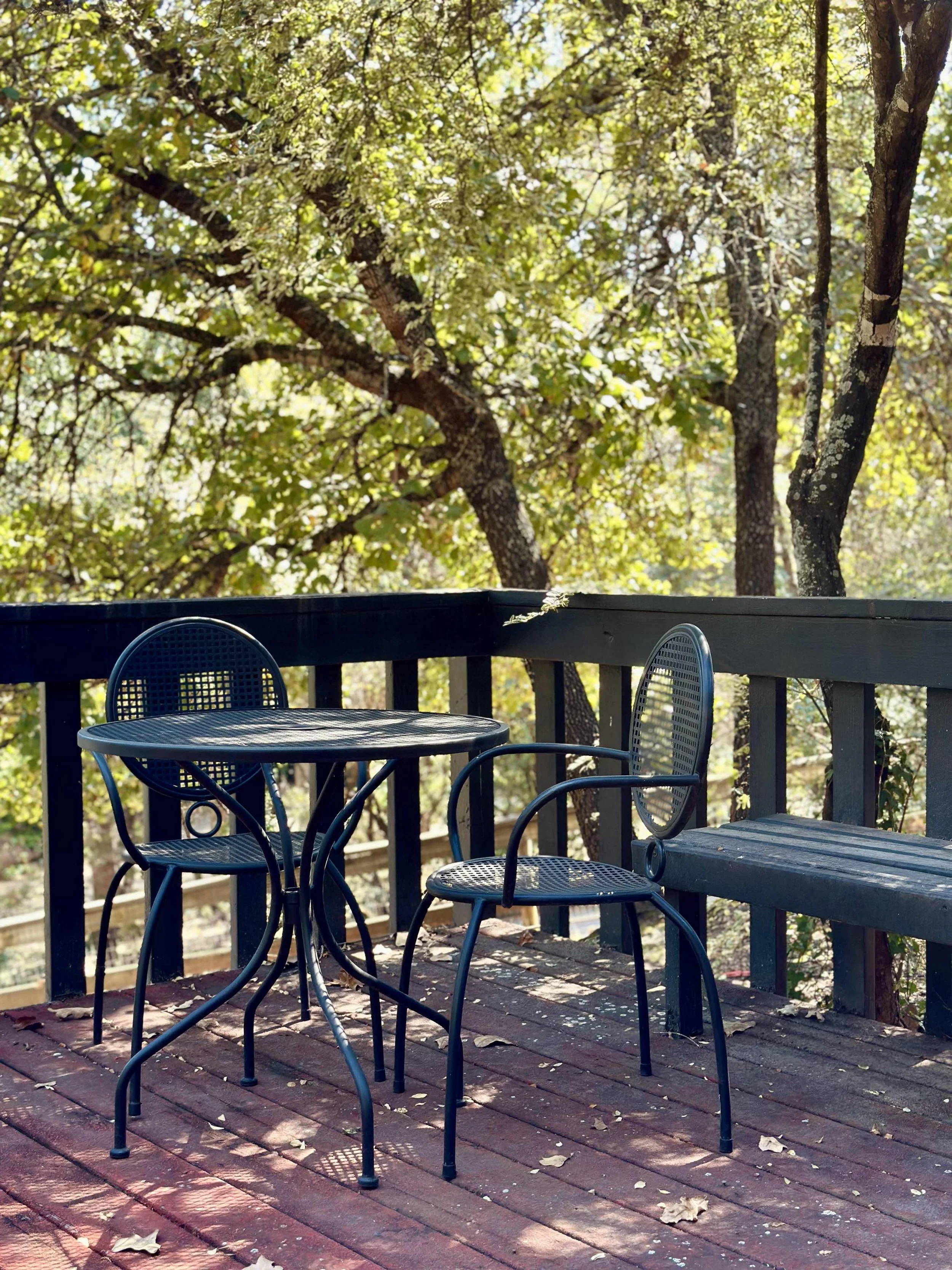 Front patio of distillery engagement spot