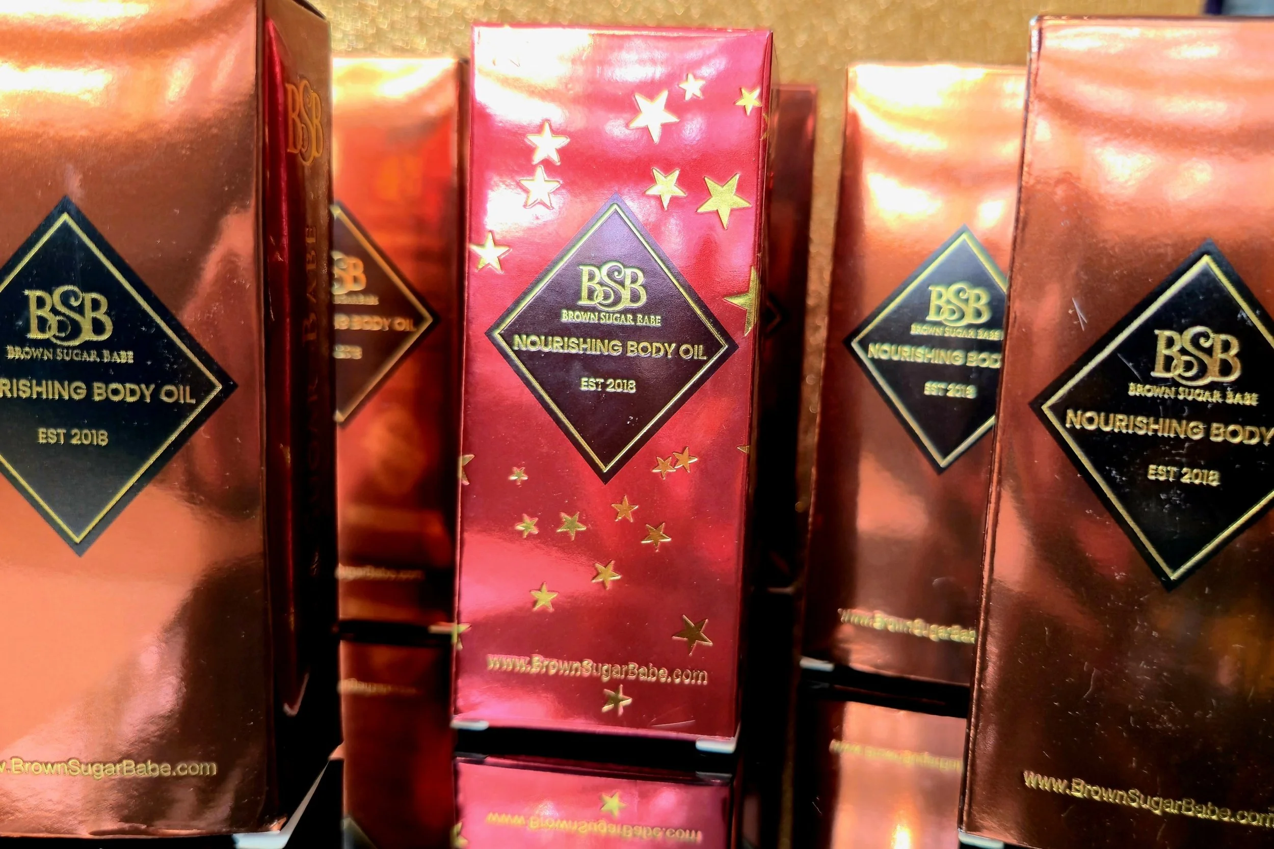 a picture showing brown sugar babes packaging