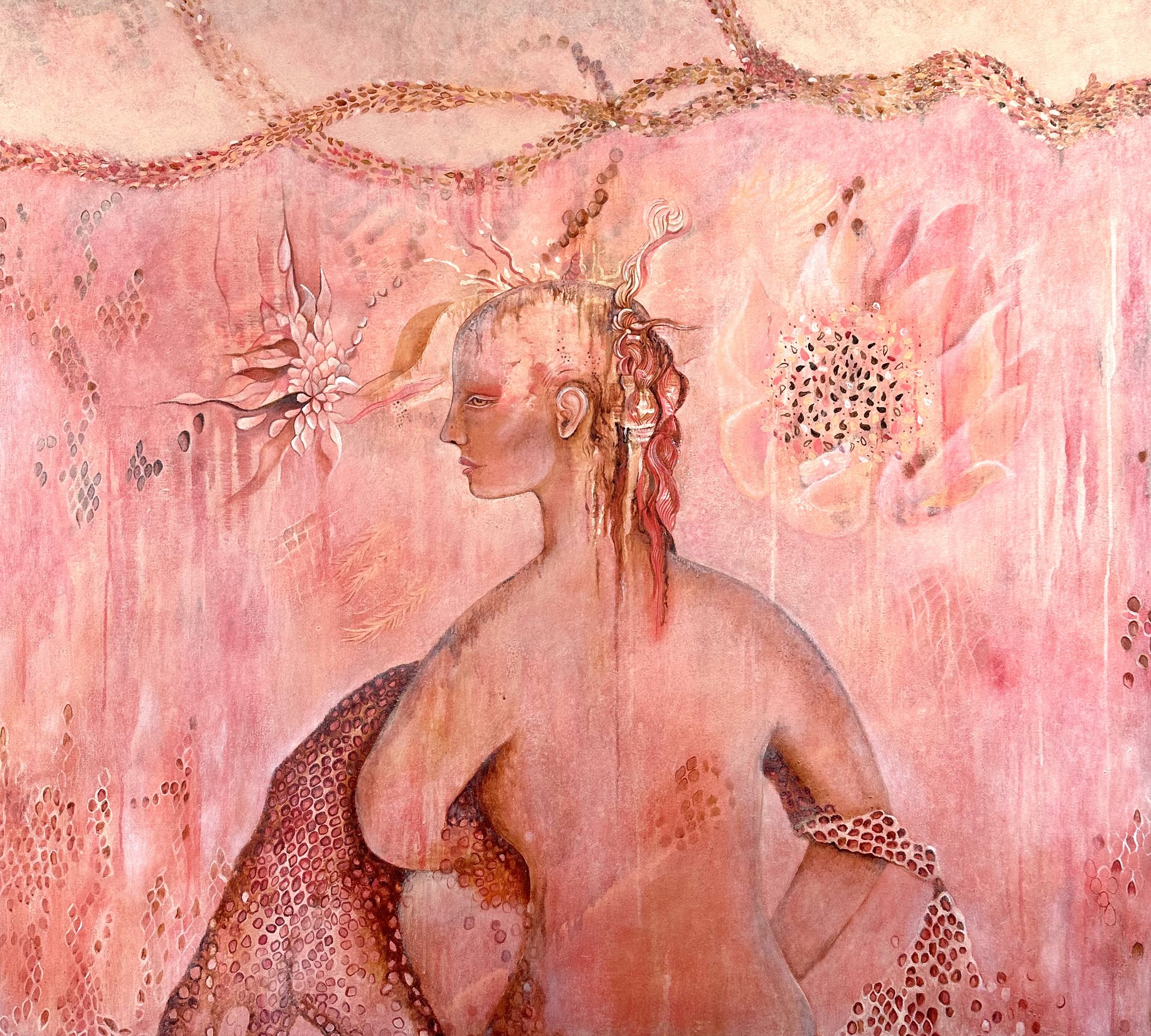 After Alethea Hunt, 2025 Acrylic and oil on canvas. 945mm x 945mm