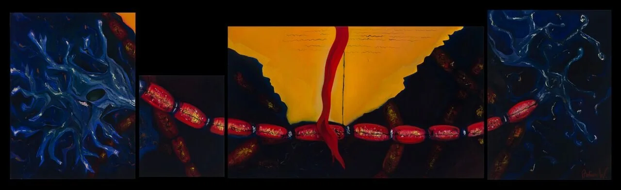 © Neurological Connections / Oil on canvas / 30x60in / 2018