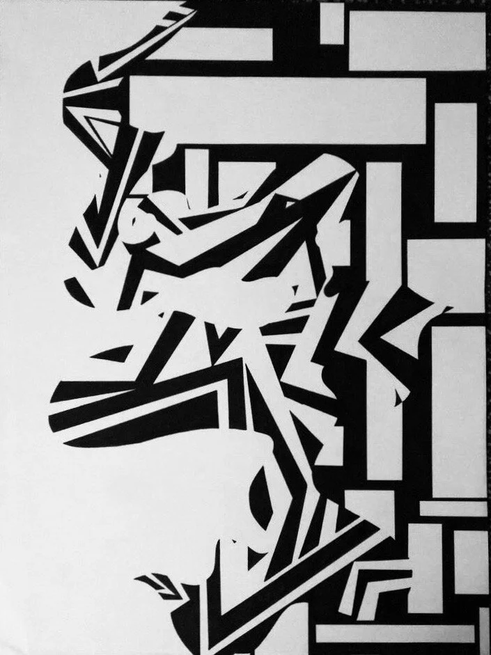 © Chaos / Ink on paper / 18x24 / 2016