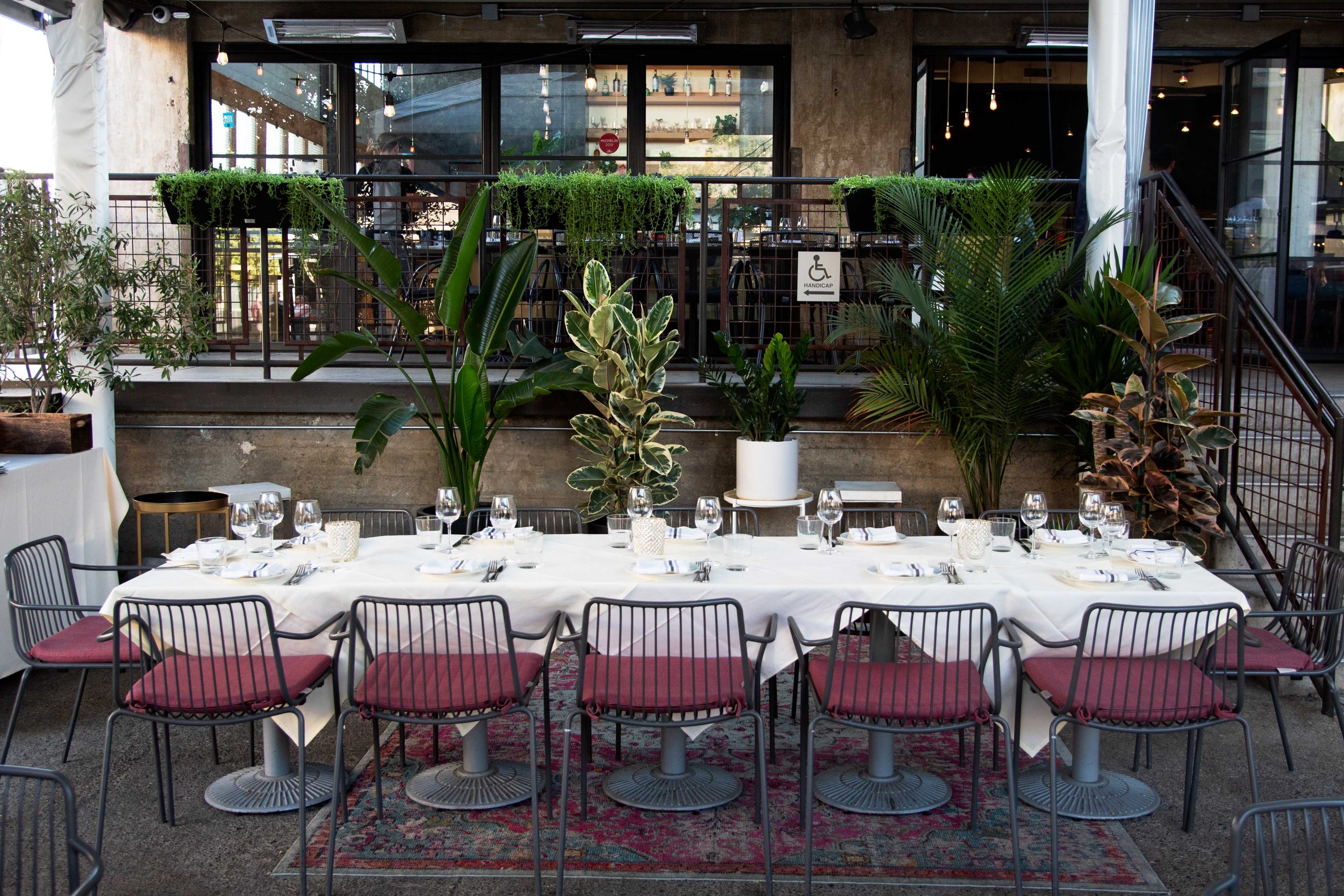 Garden dinner (Up to 18 guests)