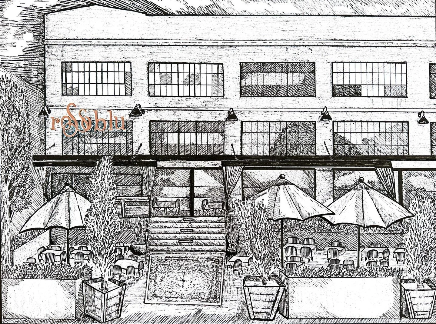 When we visited Italy last year, we stumbled upon the cutest little osteria in Venice that left a lasting impression&mdash;not just for the delicious food, but for the hand-drawn sketch of their restaurant printed on a takeaway bookmark.⁠
⁠
Inspired,