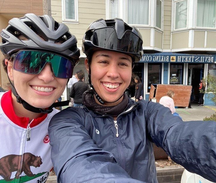 Shoutout to our friends @lizardbikes and @laurenmufarreh for completing the Ultimate Bakery Ride Challenge last week! 🎉 We love the photos your shared with us from your ride.⁠
⁠
Looking to take on a new cycling challenge this month? Try out our SF B