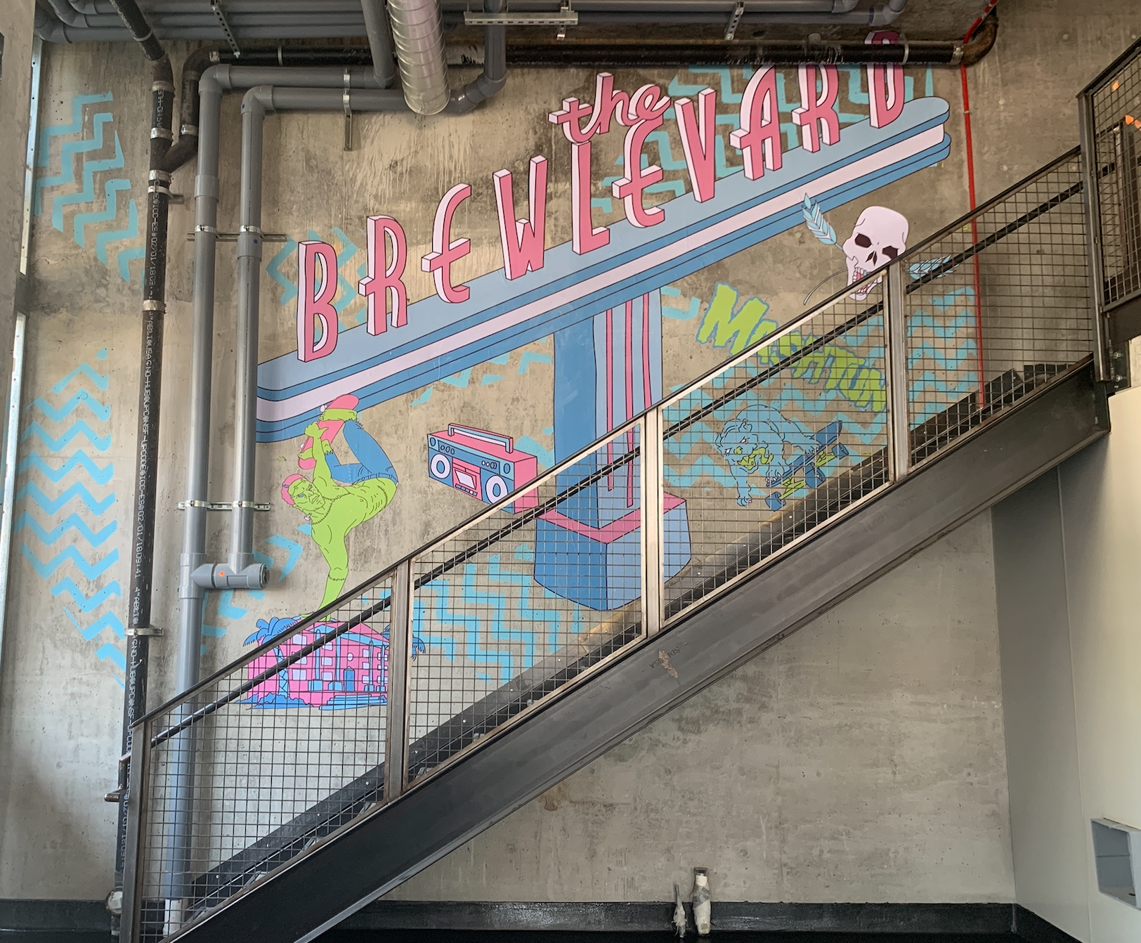 Brewery Mural Install
