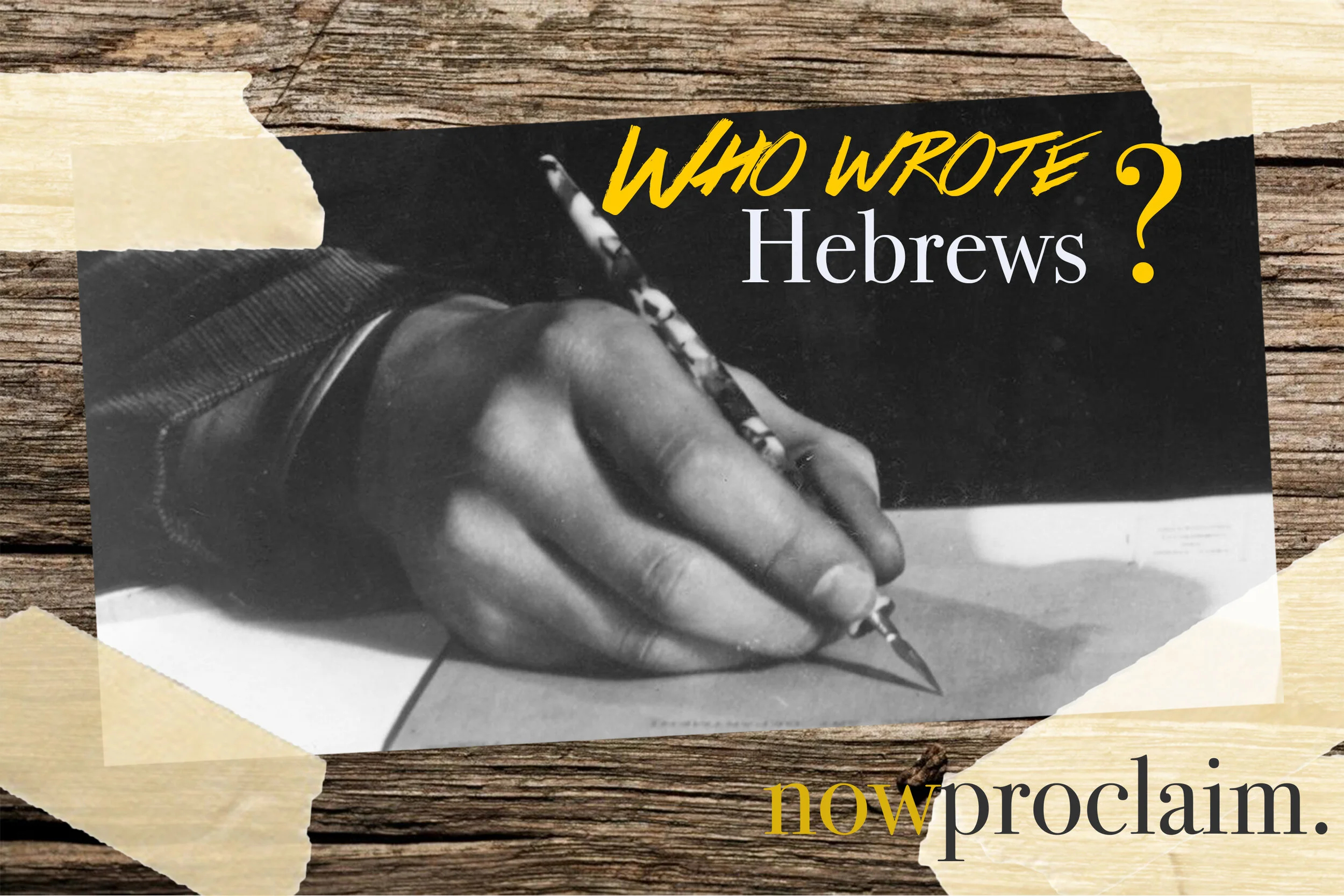Thoughts On The Author Of Hebrews Nowproclaim 