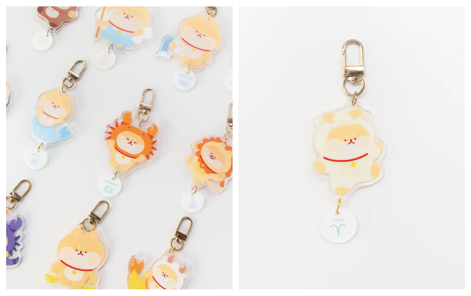 Horoscope design for socials and physical keychains