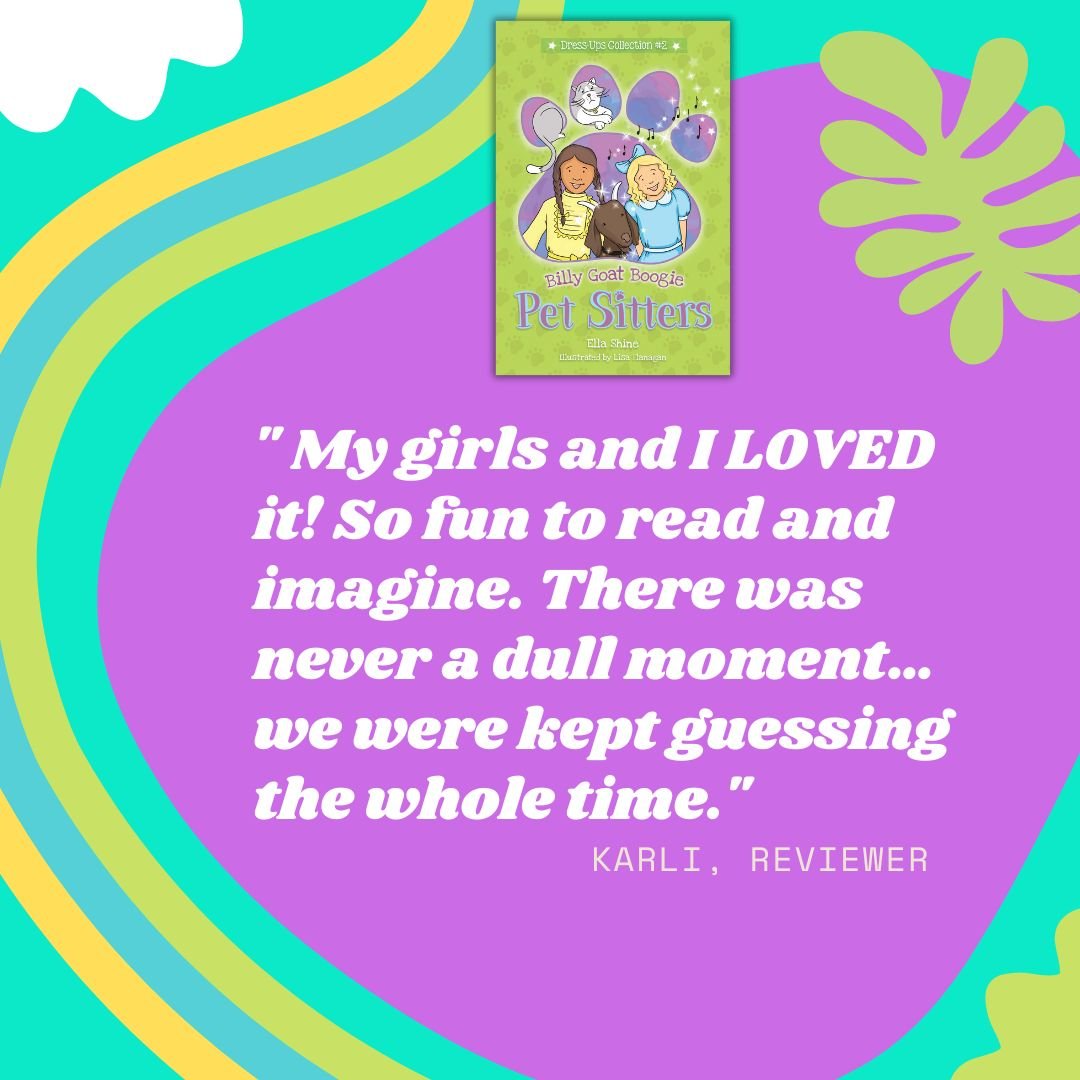 So glad you loved Billy Goat Boogie, Karli and girls! 
It's available now in paperback or as an ebook on Kindle.

www.ellashineauthor.com/

#booksforkids #newbooks #librarians #booksforyear1 #booksforyear2 #Bookstagram #funnybookstagram  #bookseries