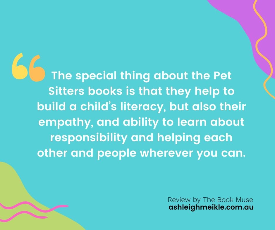 We're so grateful for kind book reviewers like Ashleigh Meikle at The Book Muse. We'll be posting excerpts of her review of Billy Goat Boogie all this week. 

Go to https://ashleighmeikle.com.au/2024/05/17/pet-sitters-billy-goat-boogie-by-ella-shine/