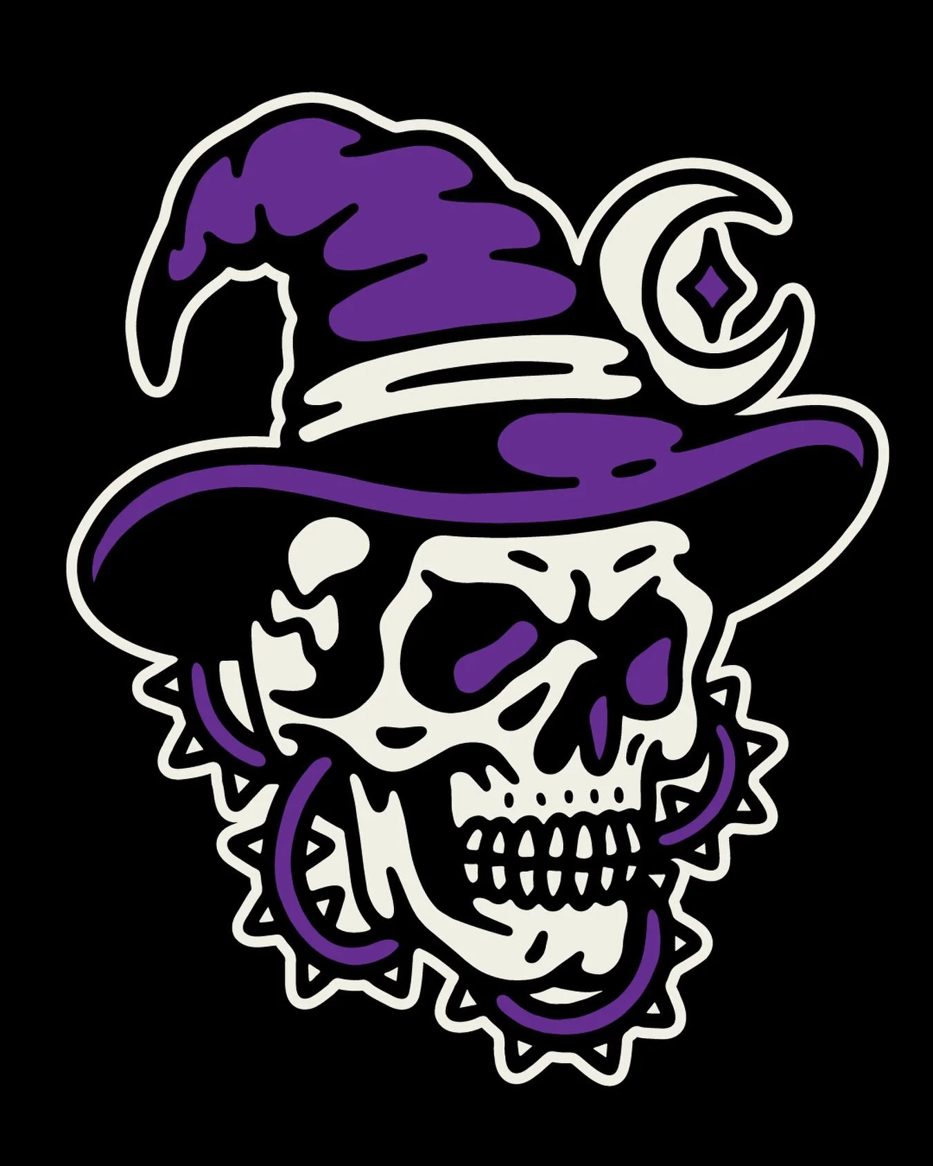 💀🧙&zwj;♂️🌙 #skull #witch #halloweentattoo #spooky #halloween