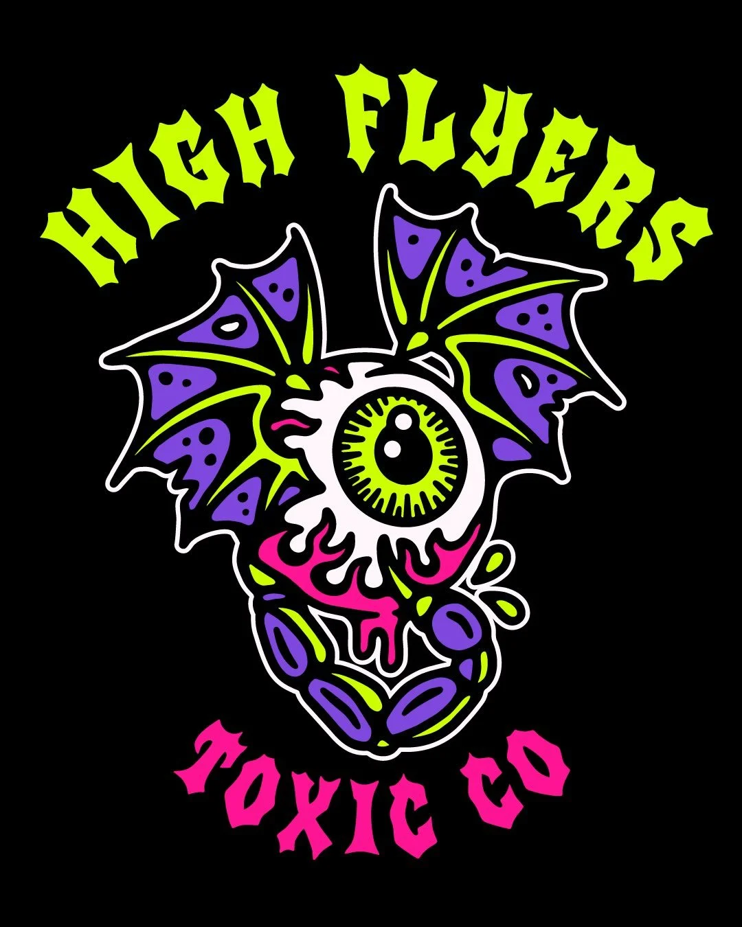 👁️🦇🦂 Available. Text changes included 🤘 #eye #bat #scorpion #halloween #neonart