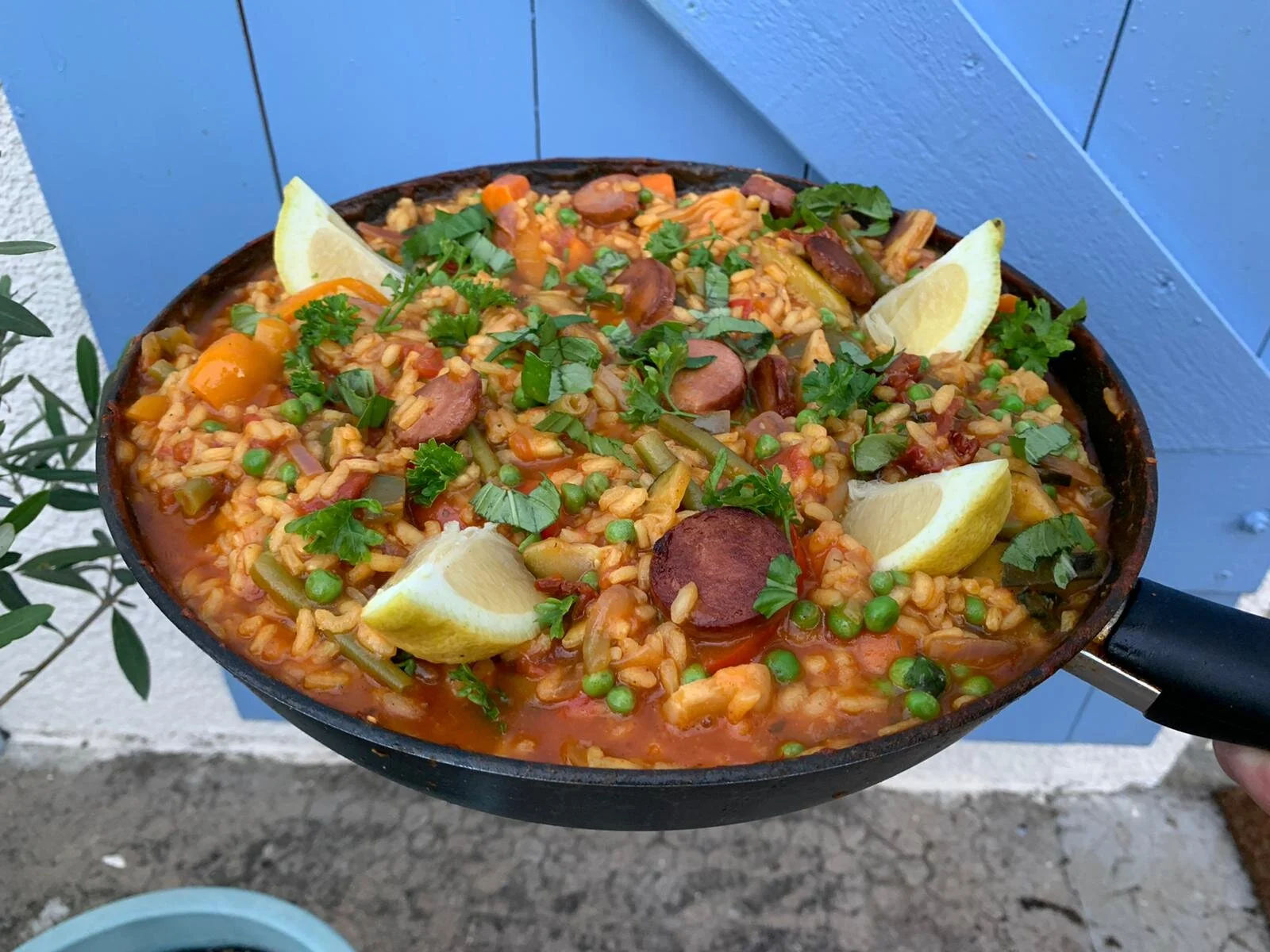 Summer Vegetarian Paella with Aioli (v) — incabella