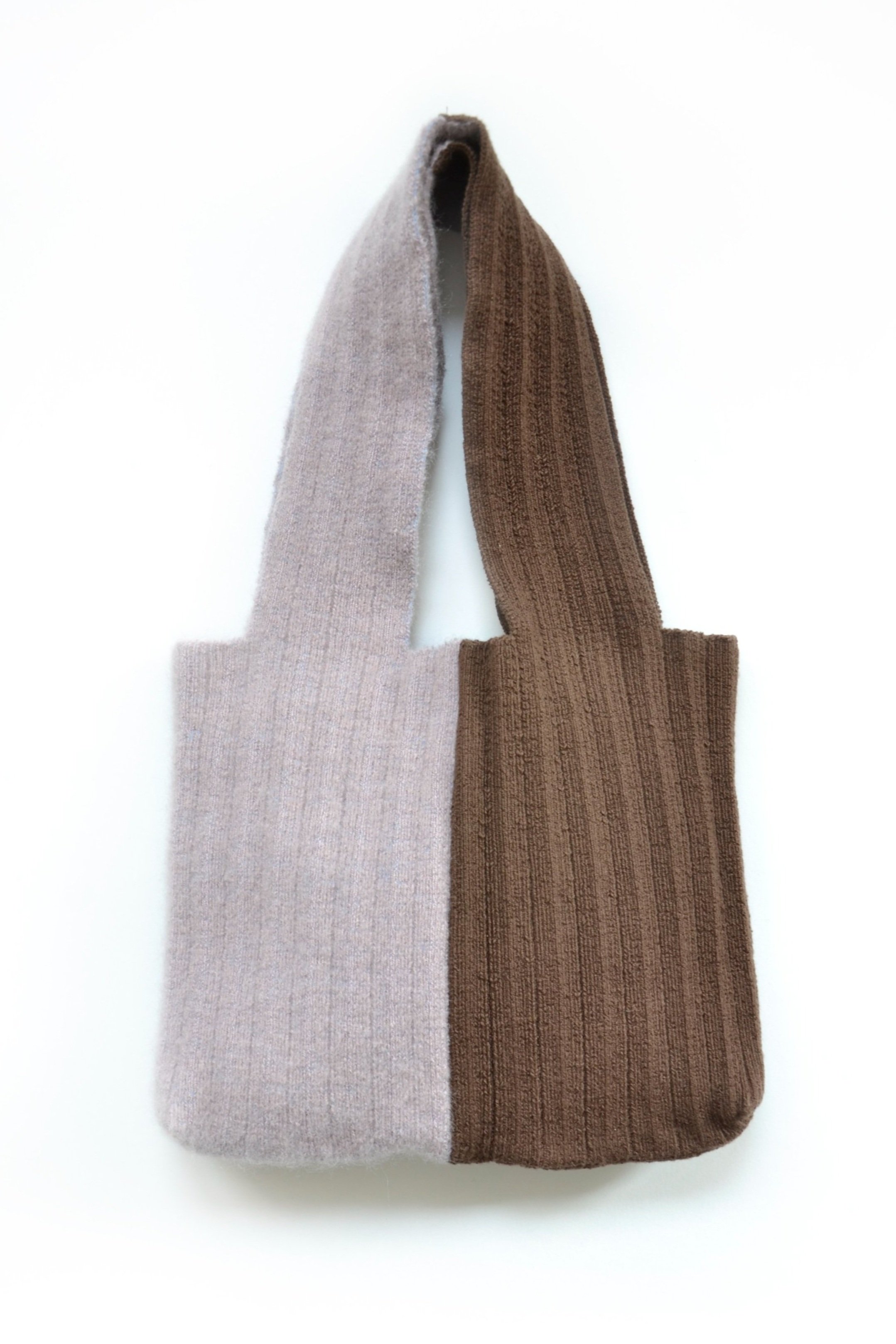 TWO TONED PLEAT BAG - SMALL